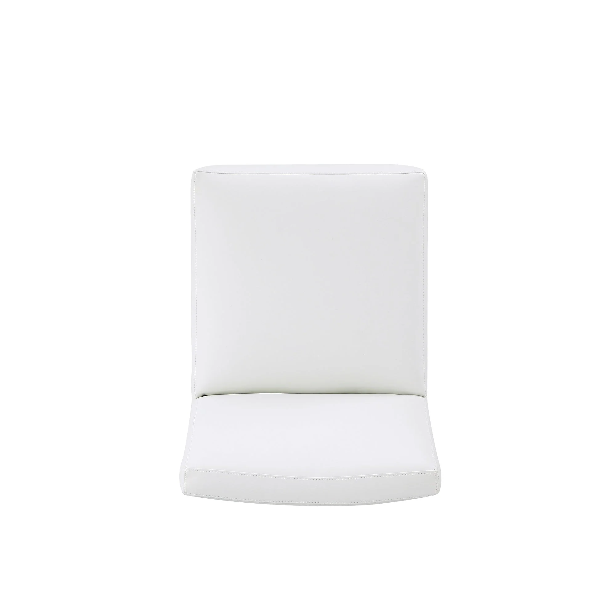 Anna Square Faux Leather Dining Chair in Cream (set of 2) - Image 9
