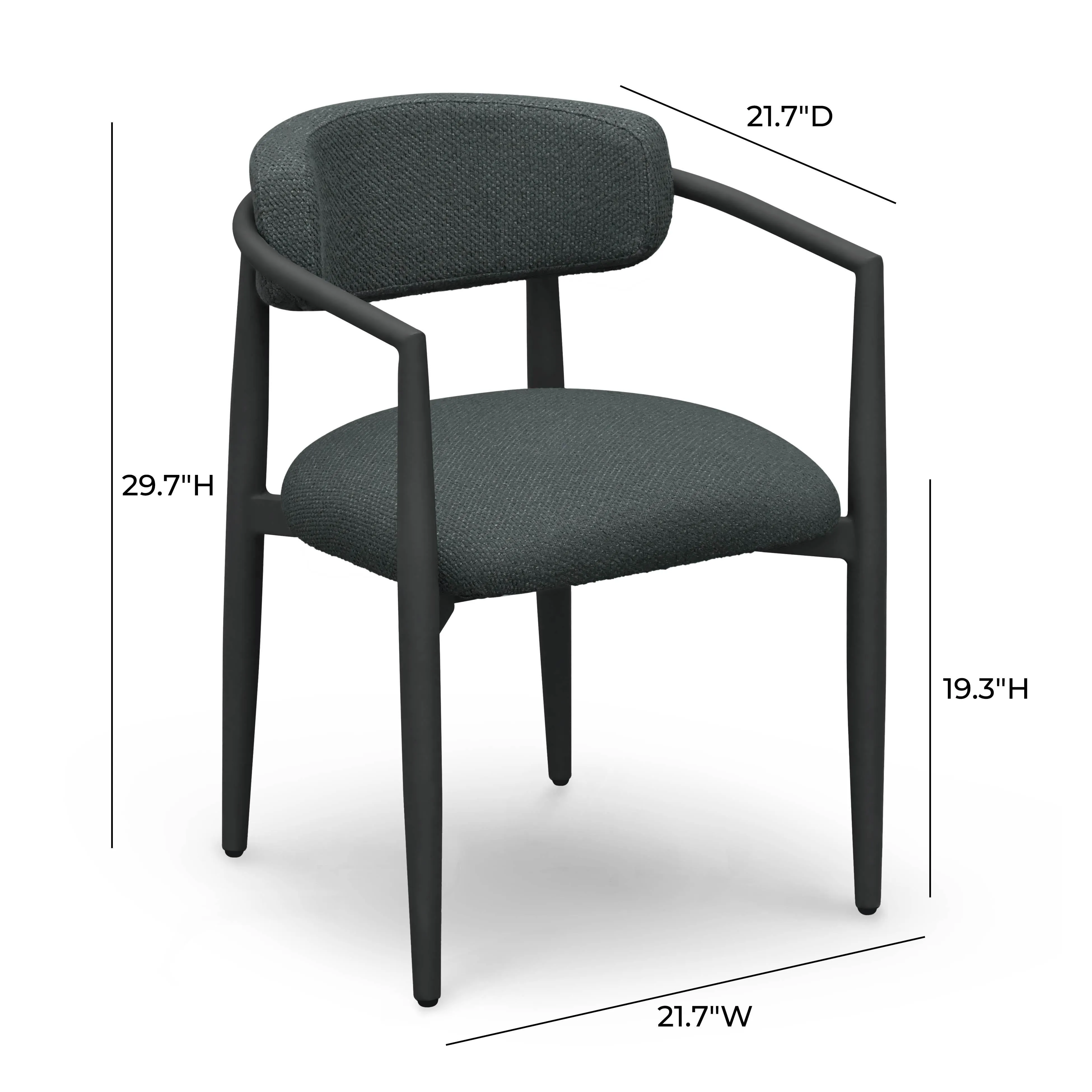 Annika Textured Outdoor Dining Arm Chair - Image 13