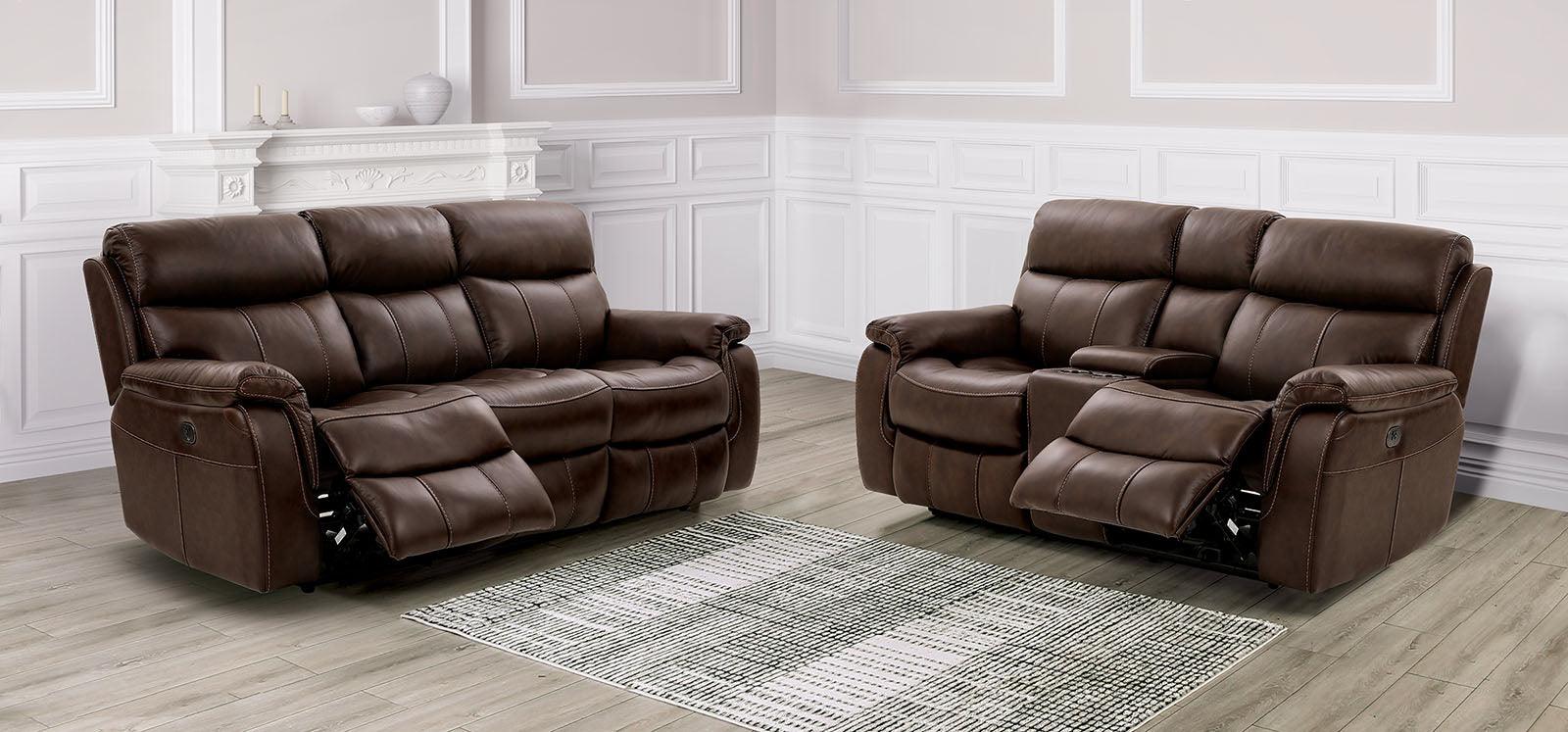 Antenor Brown Power Loveseat - Image 2