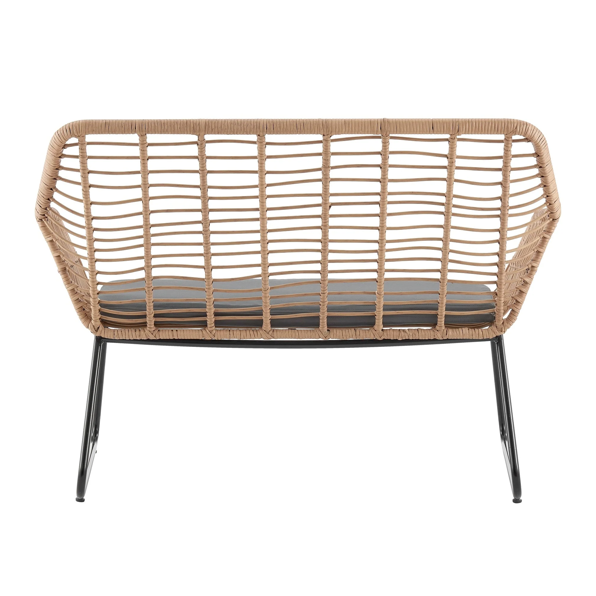Antibes 2.0 Patio 4-Person Conversation Set with Coffee Table with Grey Cushions - Image 10