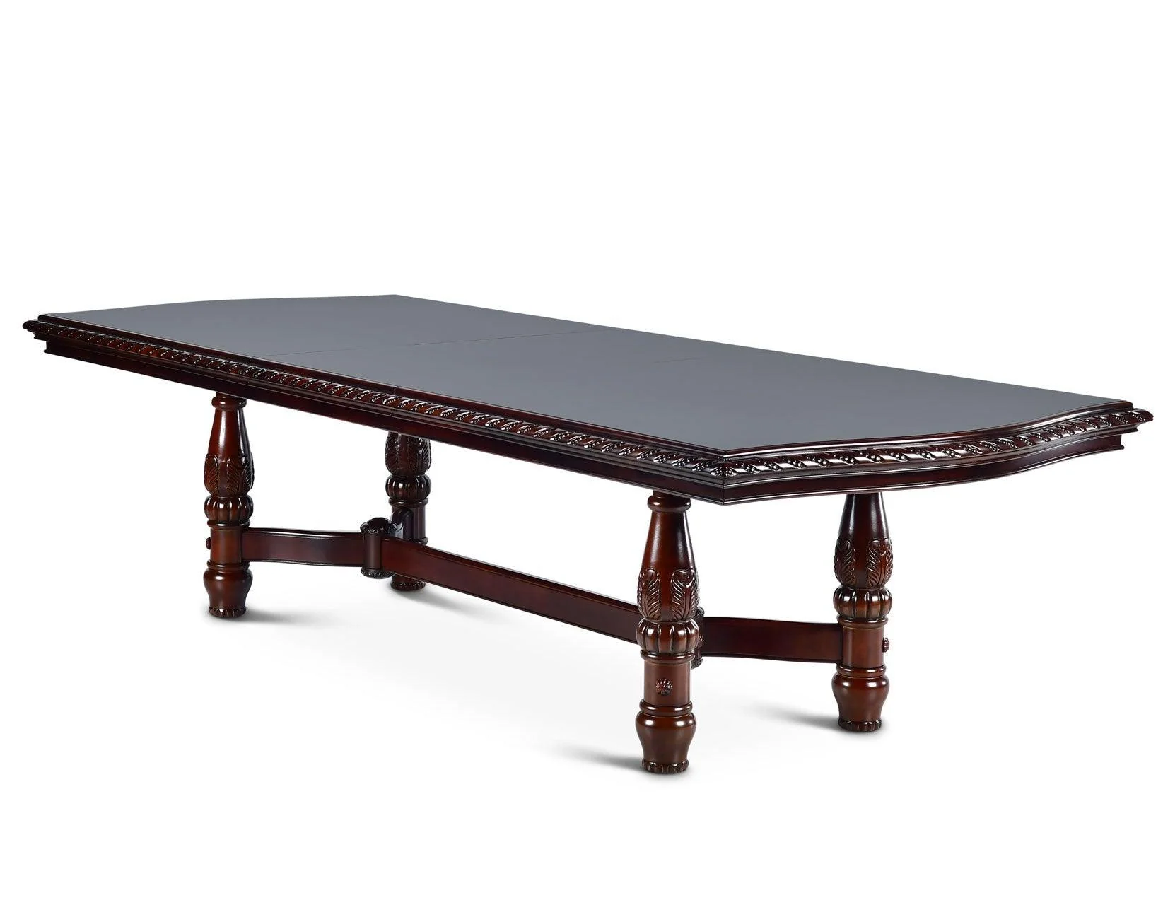 Antoinette 96-120 inch Pedestal Dining Table w/24″ Leaf - Image 3