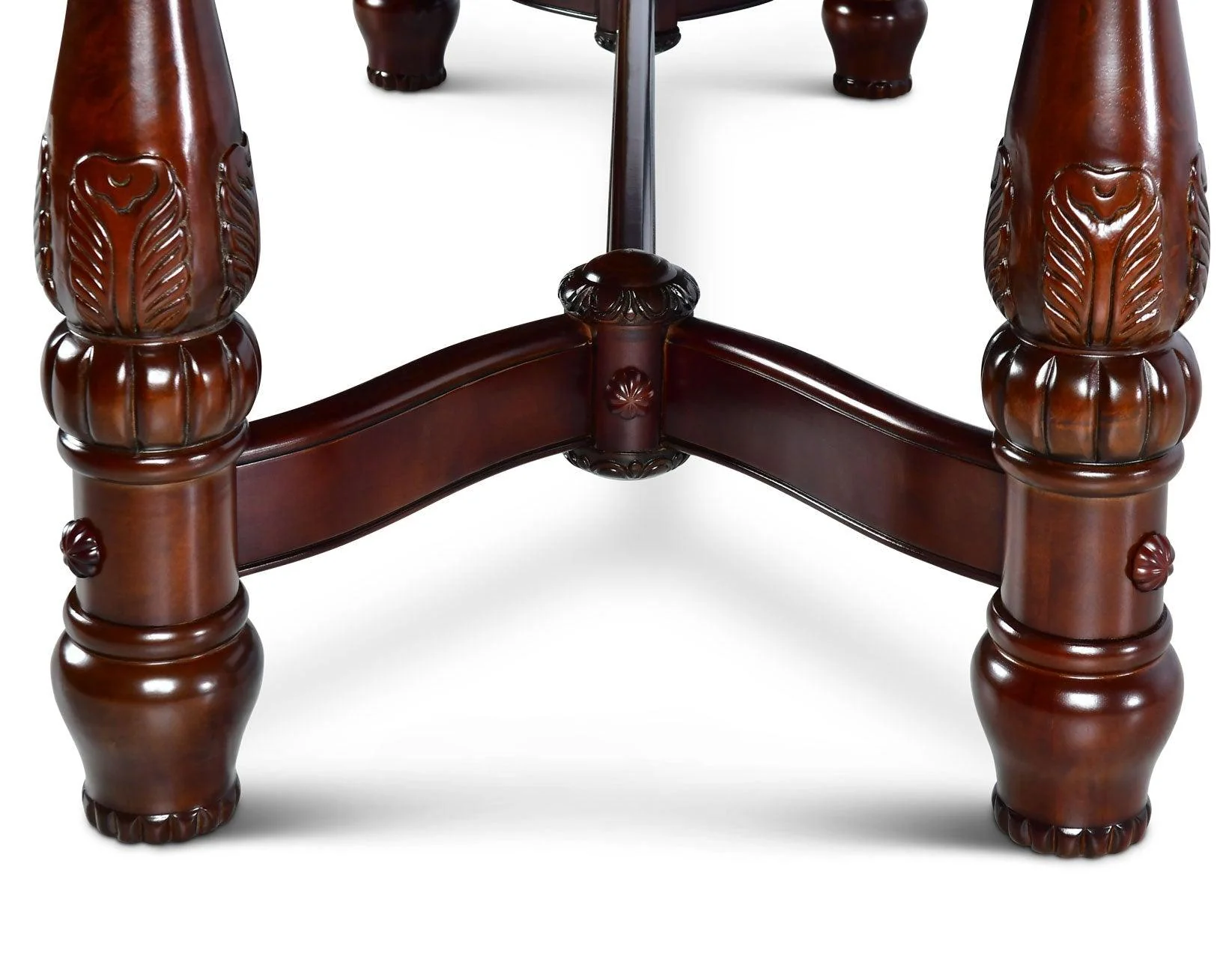 Antoinette 96-120 inch Pedestal Dining Table w/24″ Leaf - Image 8