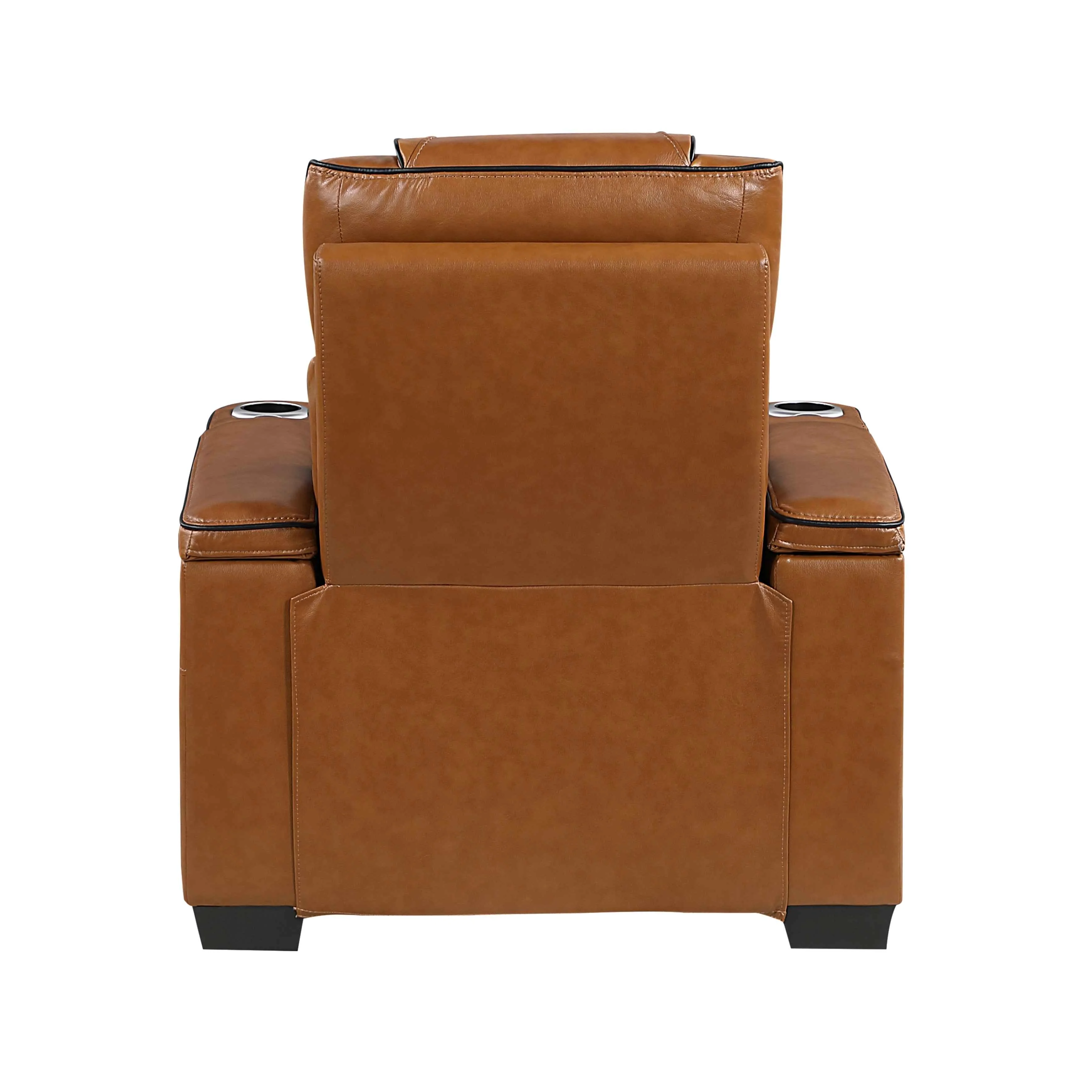 Apex Brown 3-Piece Leather Power Reclining Living Room Set - Image 19