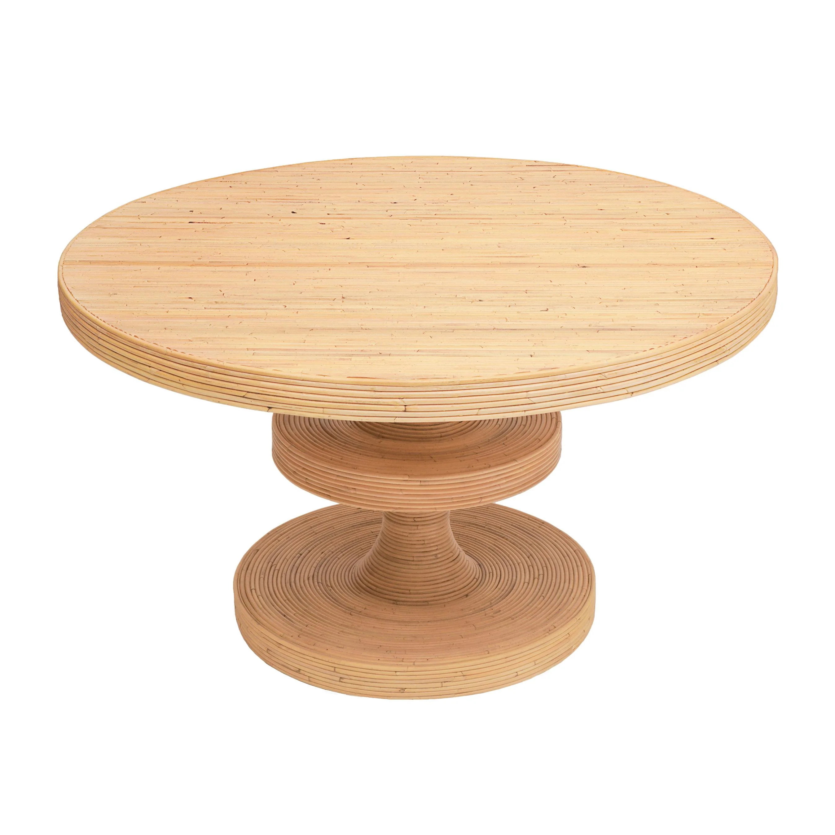 Apollonia Natural Rattan 51" Round Dining Table - Image 5