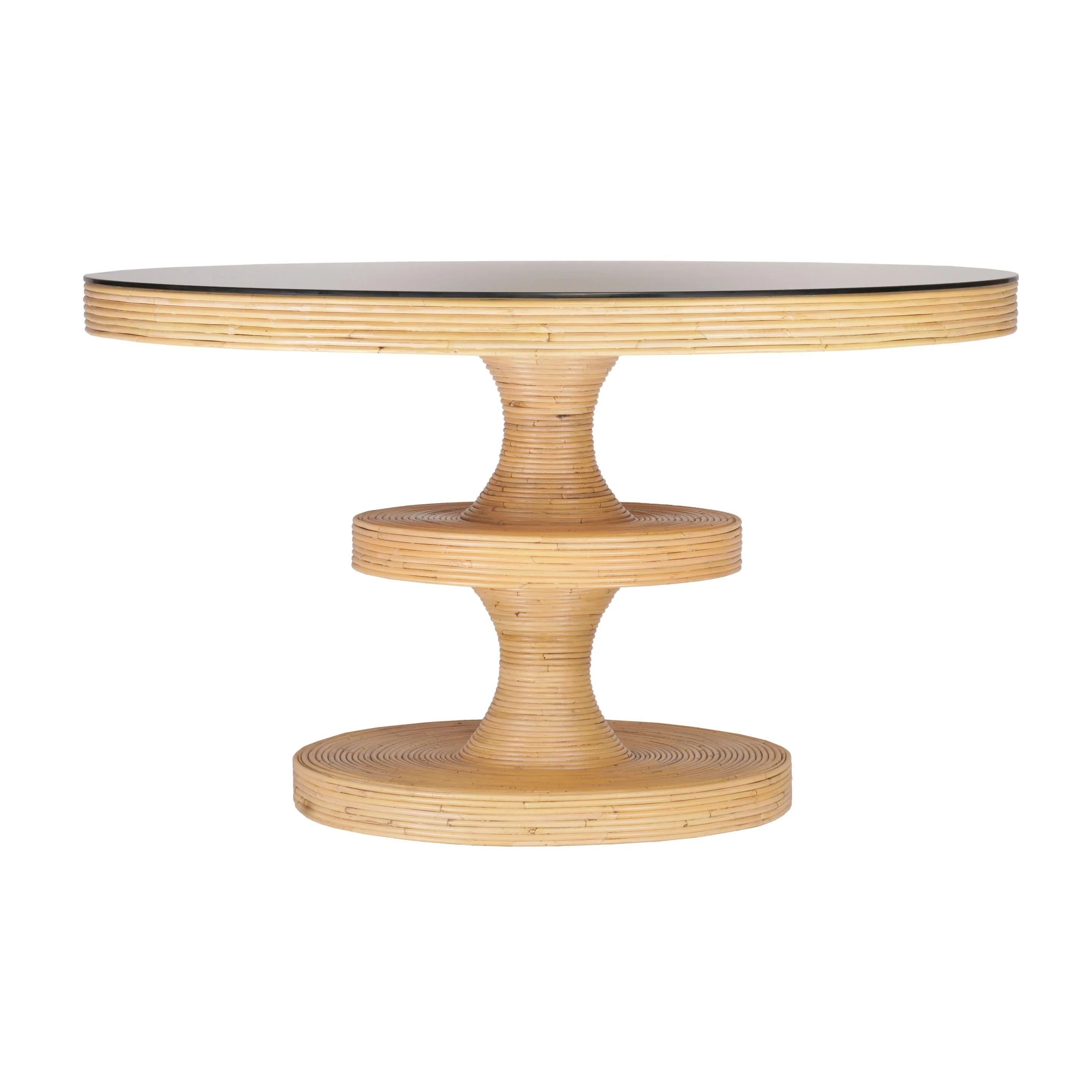 Apollonia Natural Rattan 51" Round Dining Table - Image 7