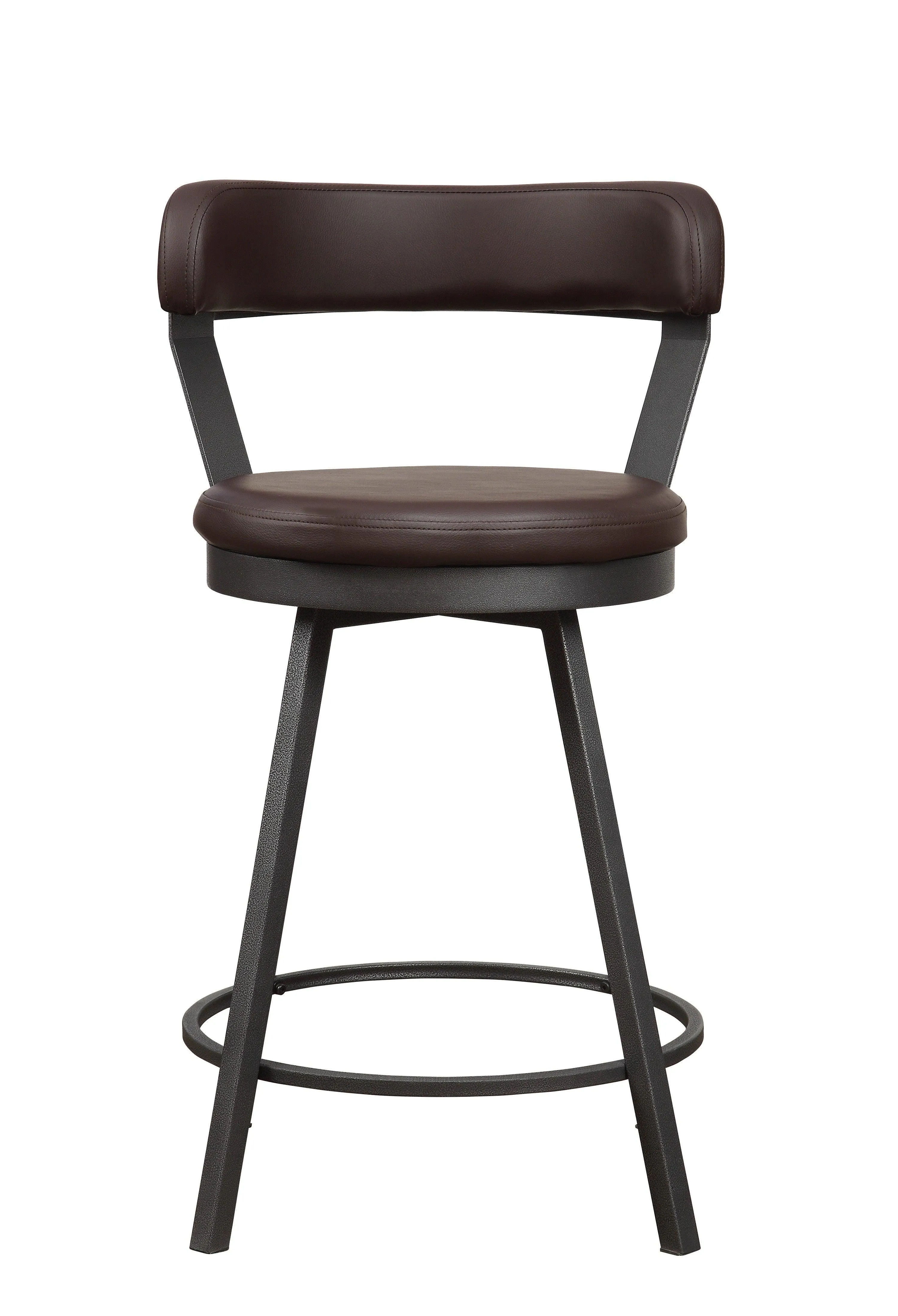 Appert Brown/Dark Gray Swivel Counter Chair, Set of 2 - Image 3