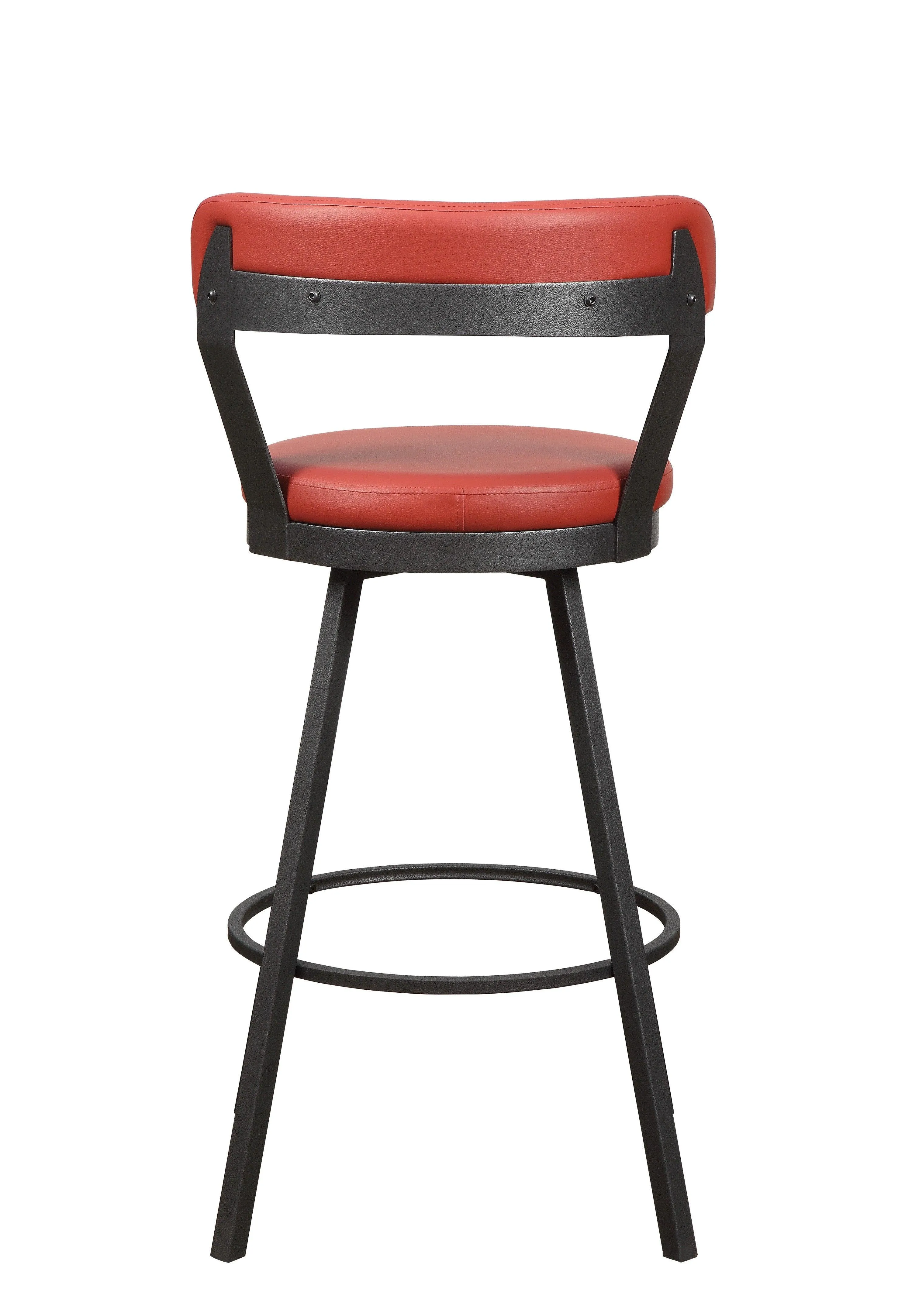 Appert Red/Dark Gray Swivel Pub Height Chair, Set of 2 - Image 2