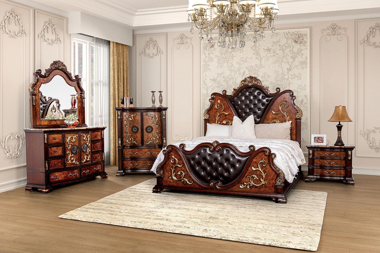 Aquilina Dark Cherry/Oak Chest - Image 3