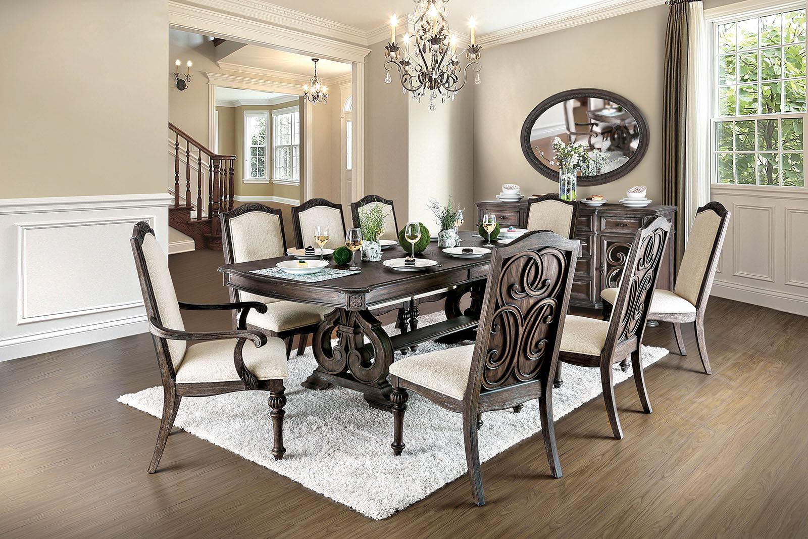 Arcadia Rustic Natural Tone/Ivory Arm Chair - Image 2