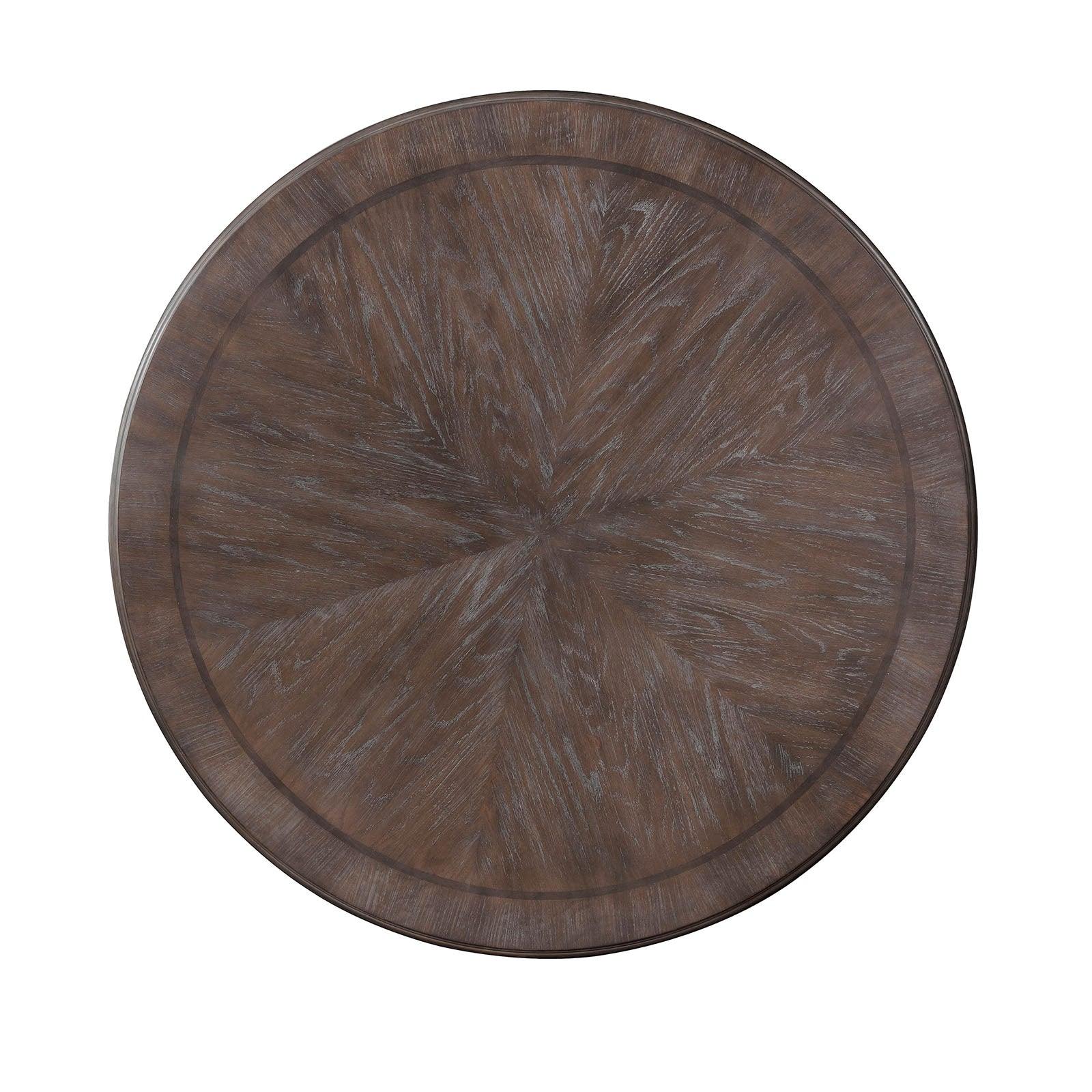 Arcadia Rustic Natural Tone/Ivory Round Dining Table - Image 2