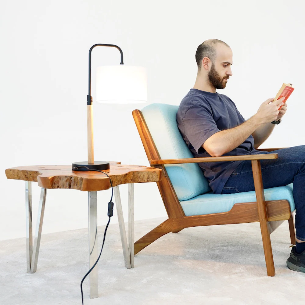 Arcus Paniz Simple Table Lamp with Cylinder Shade - Image 3