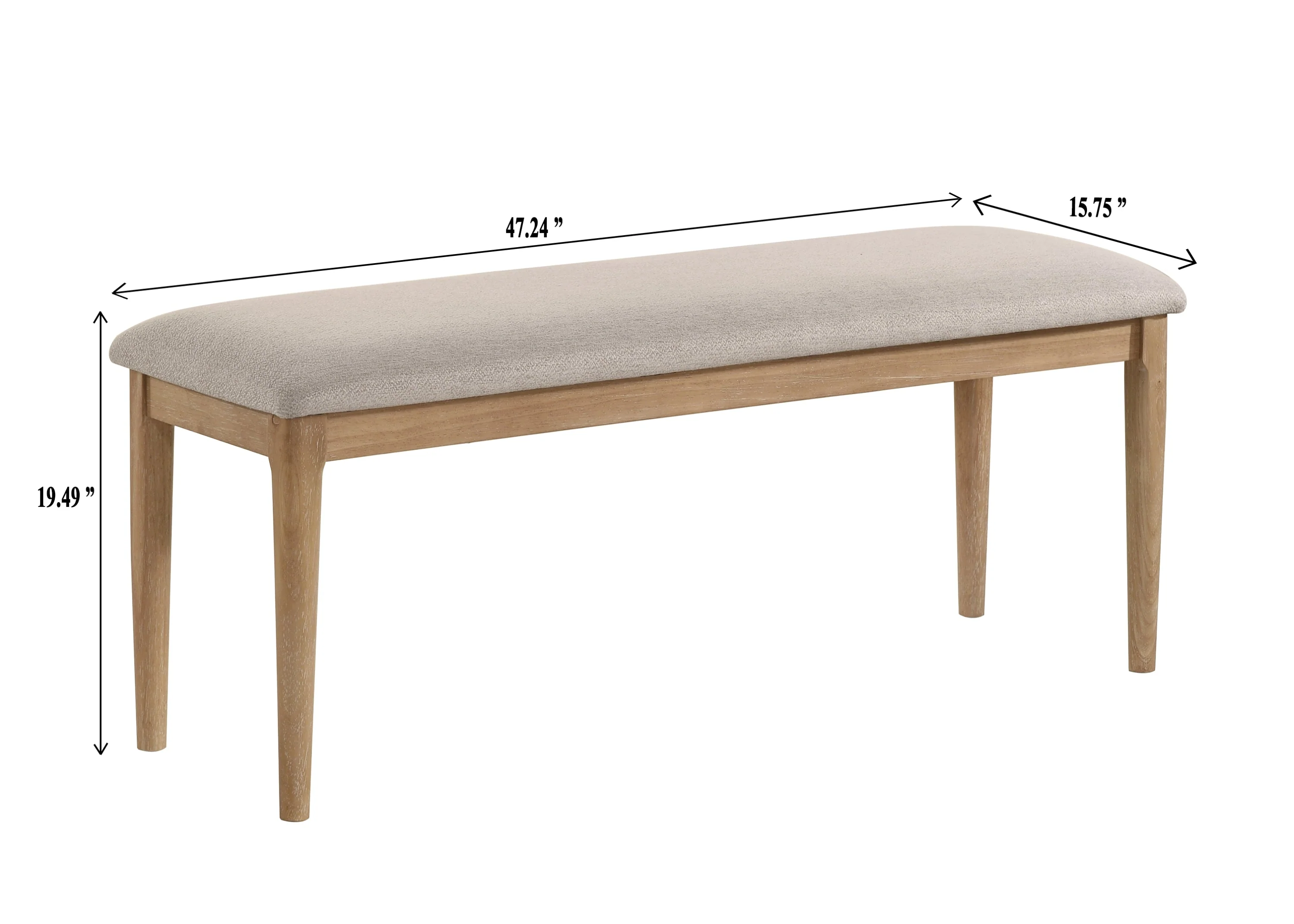 Arden Warm Wood and Beige Dining Set - Image 15