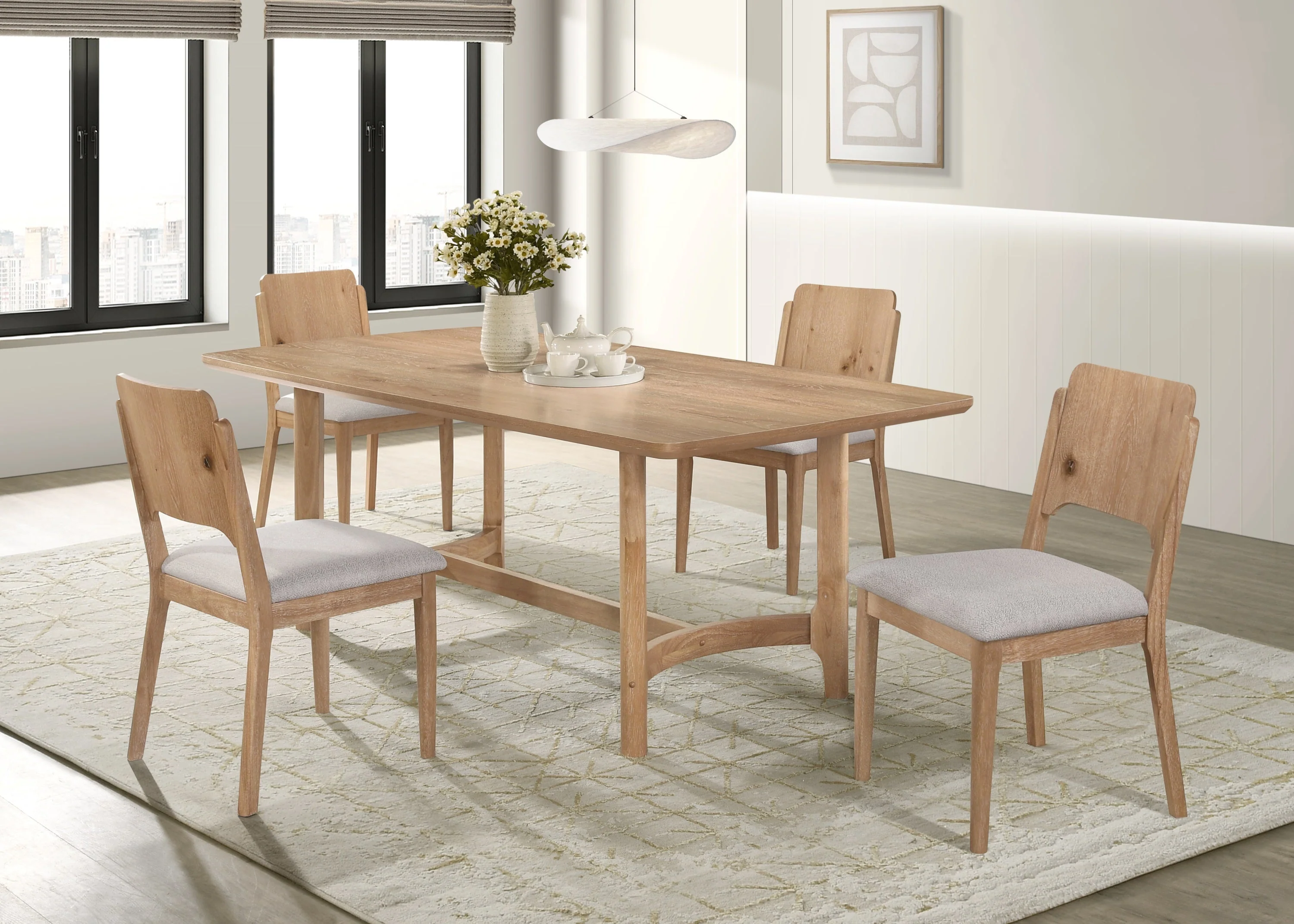 Arden Warm Wood Dining Table - Image 5