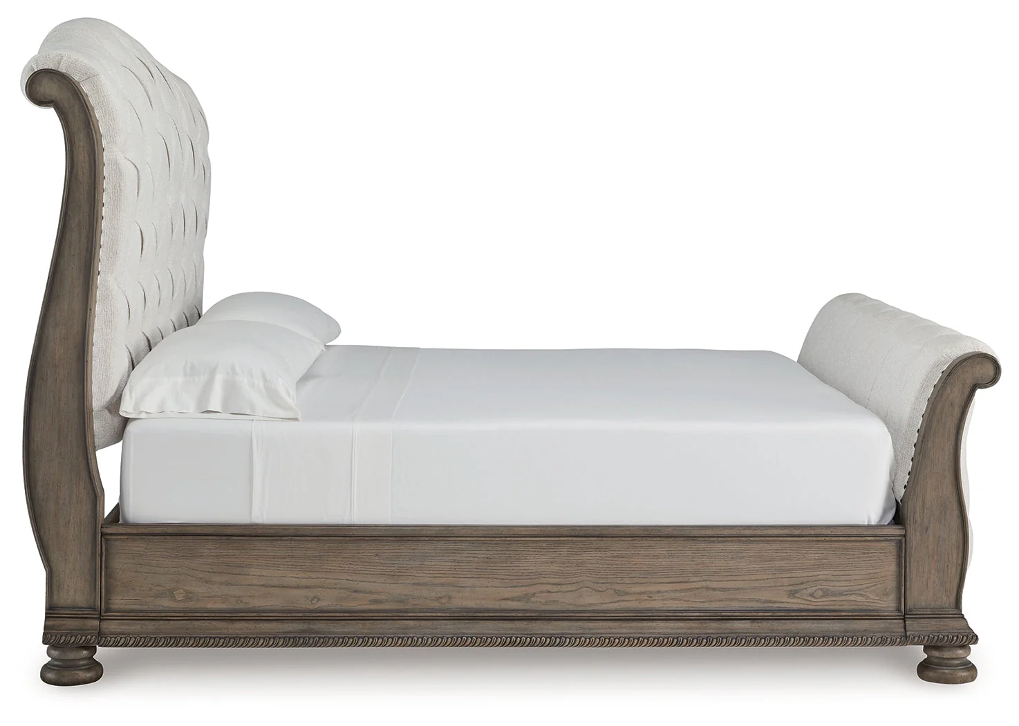 Ardenfield Light Brown King Sleigh Bedroom Set with Dresser, Mirror and Nightstand - Image 5