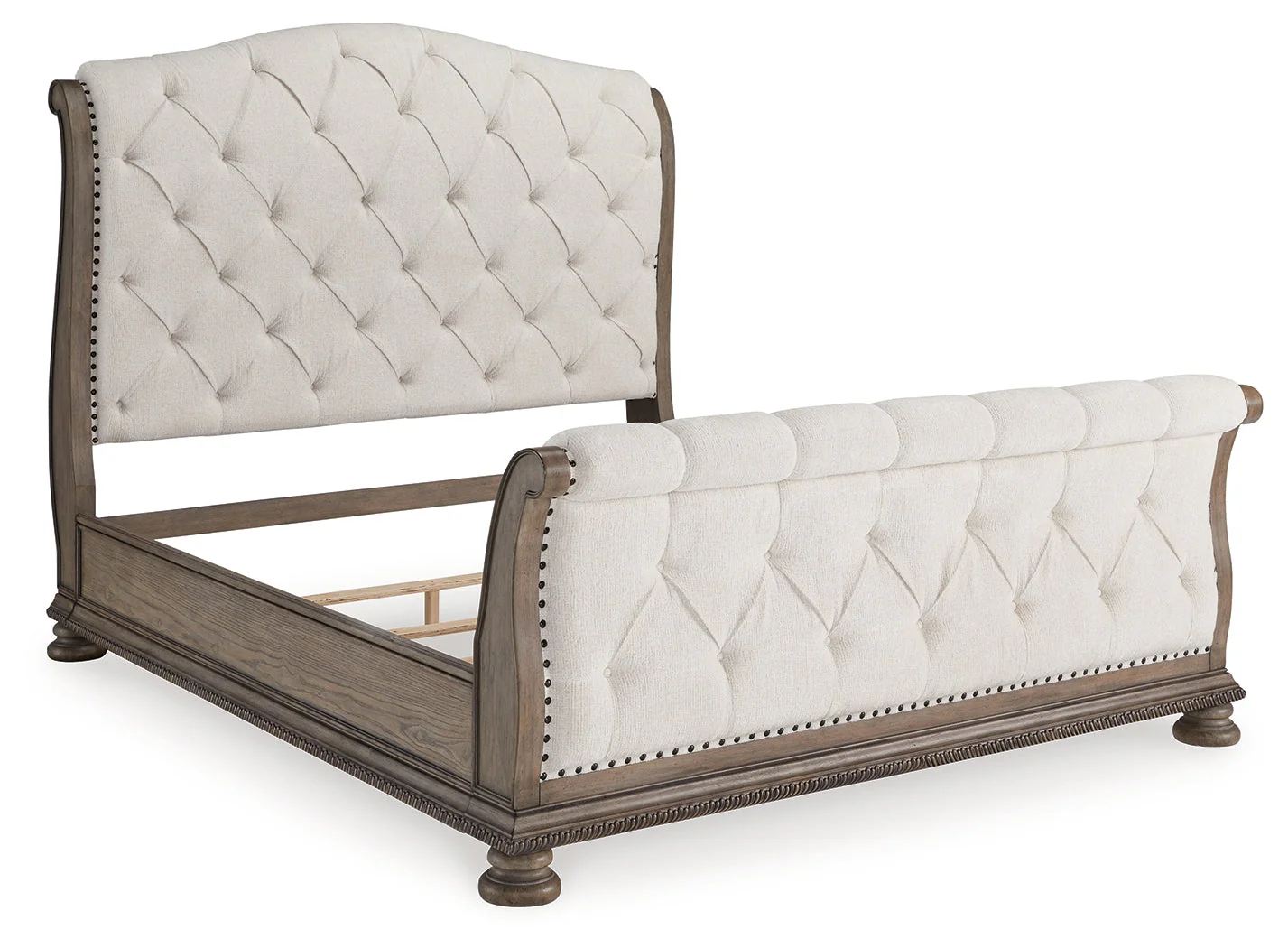 Ardenfield Light Brown King Sleigh Bedroom Set with Dresser, Mirror and Nightstand - Image 6