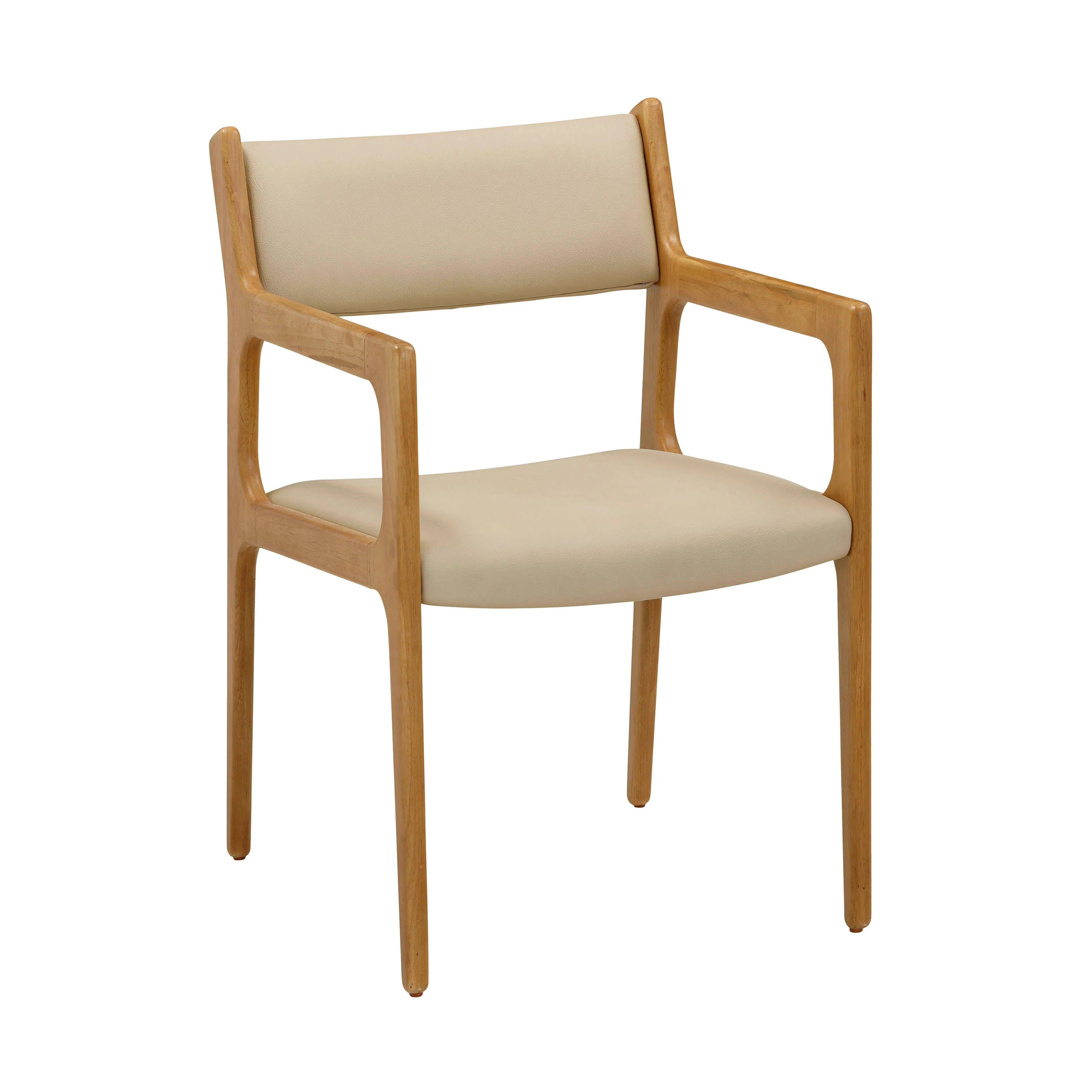Ari Cream Performance Vegan Leather Dining Chair - Set of 2 - Image 3