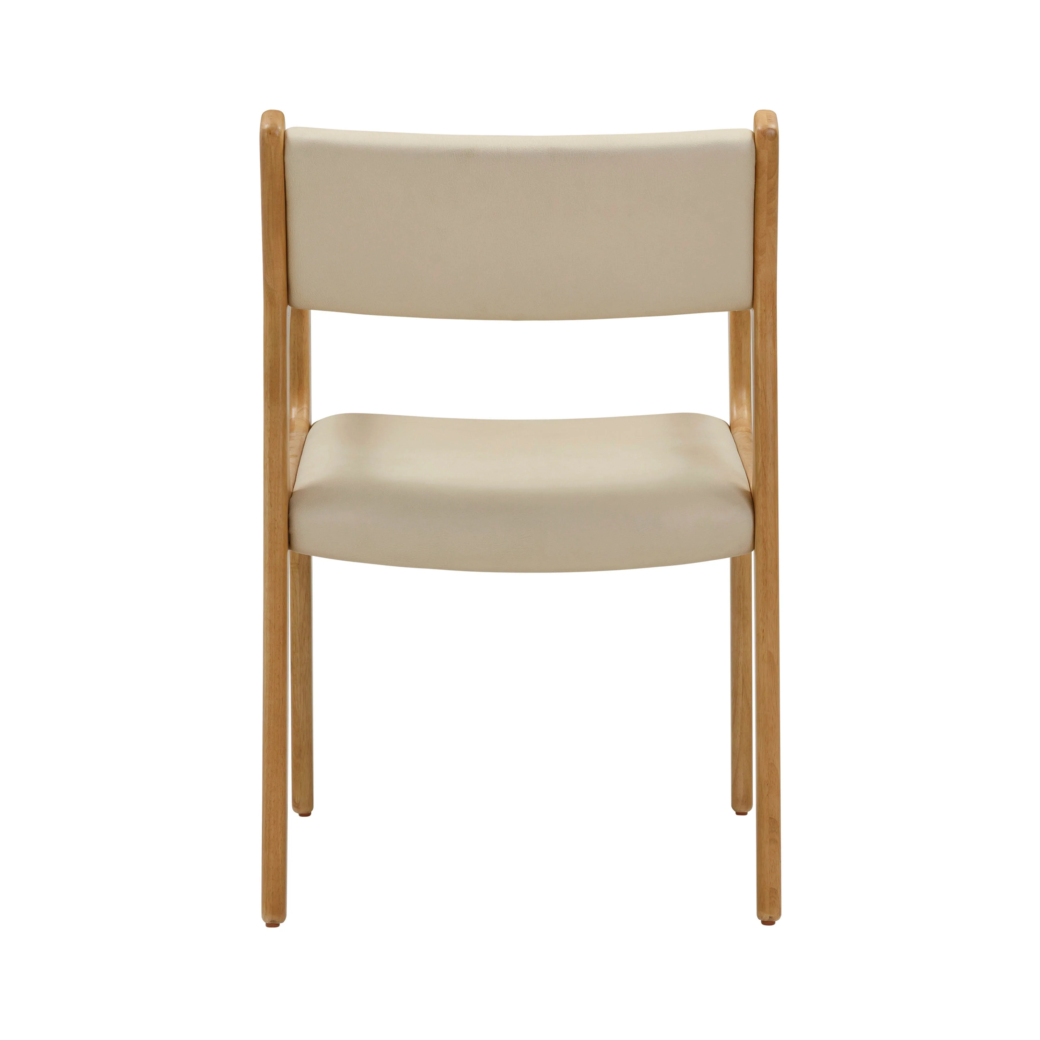 Ari Cream Performance Vegan Leather Dining Chair - Set of 2 - Image 5