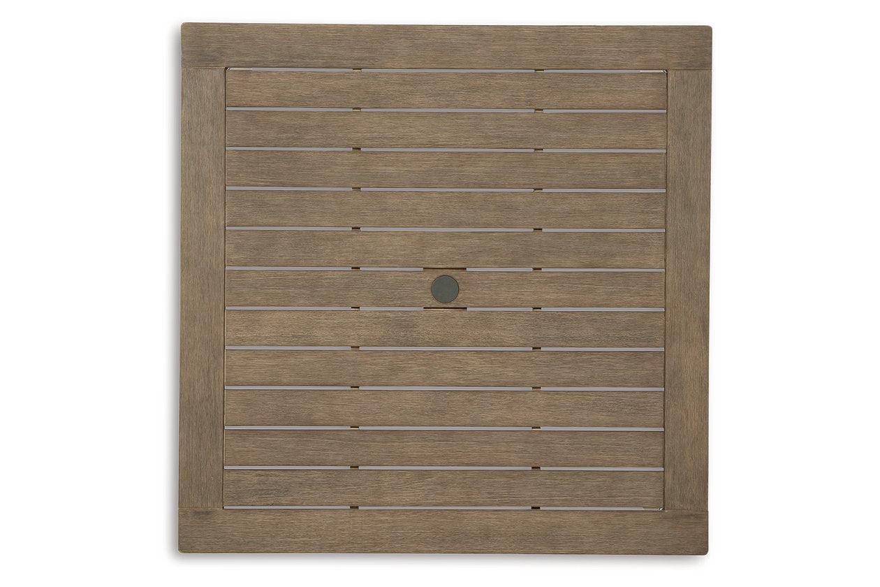 Aria Plains Brown Outdoor Dining Table - Image 4