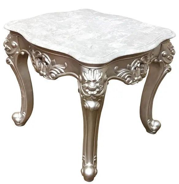 Ariel Transitional Silver Wood Finish Living Room Set - Image 9