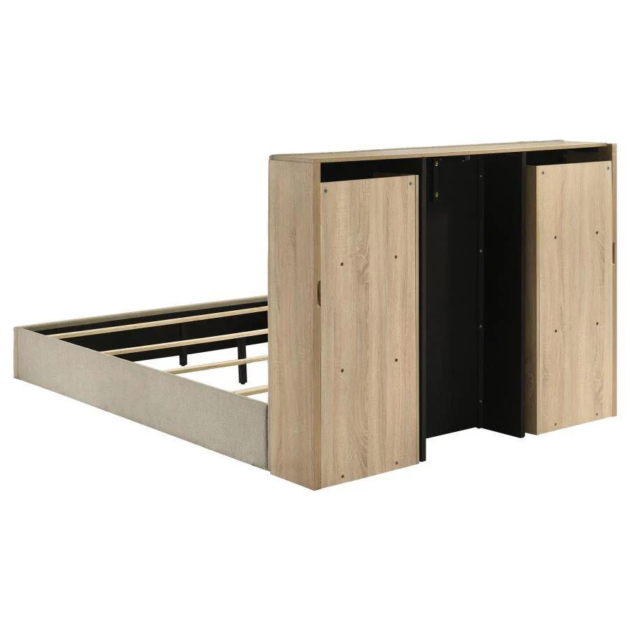 Arielle Light Oak 5-piece Queen Bedroom Set - Image 4