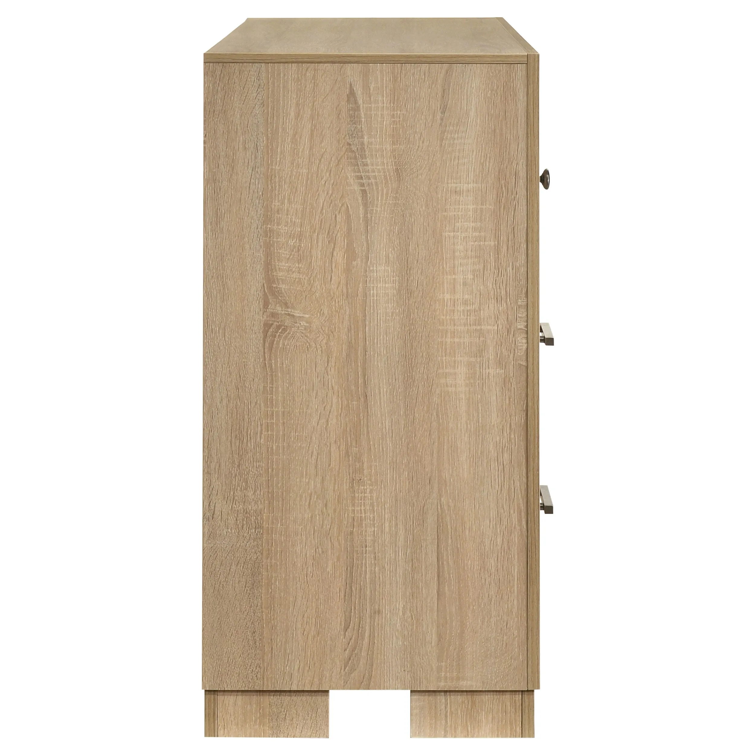 Arielle Light Oak 6-drawer Bedroom Dresser Cabinet - Image 6