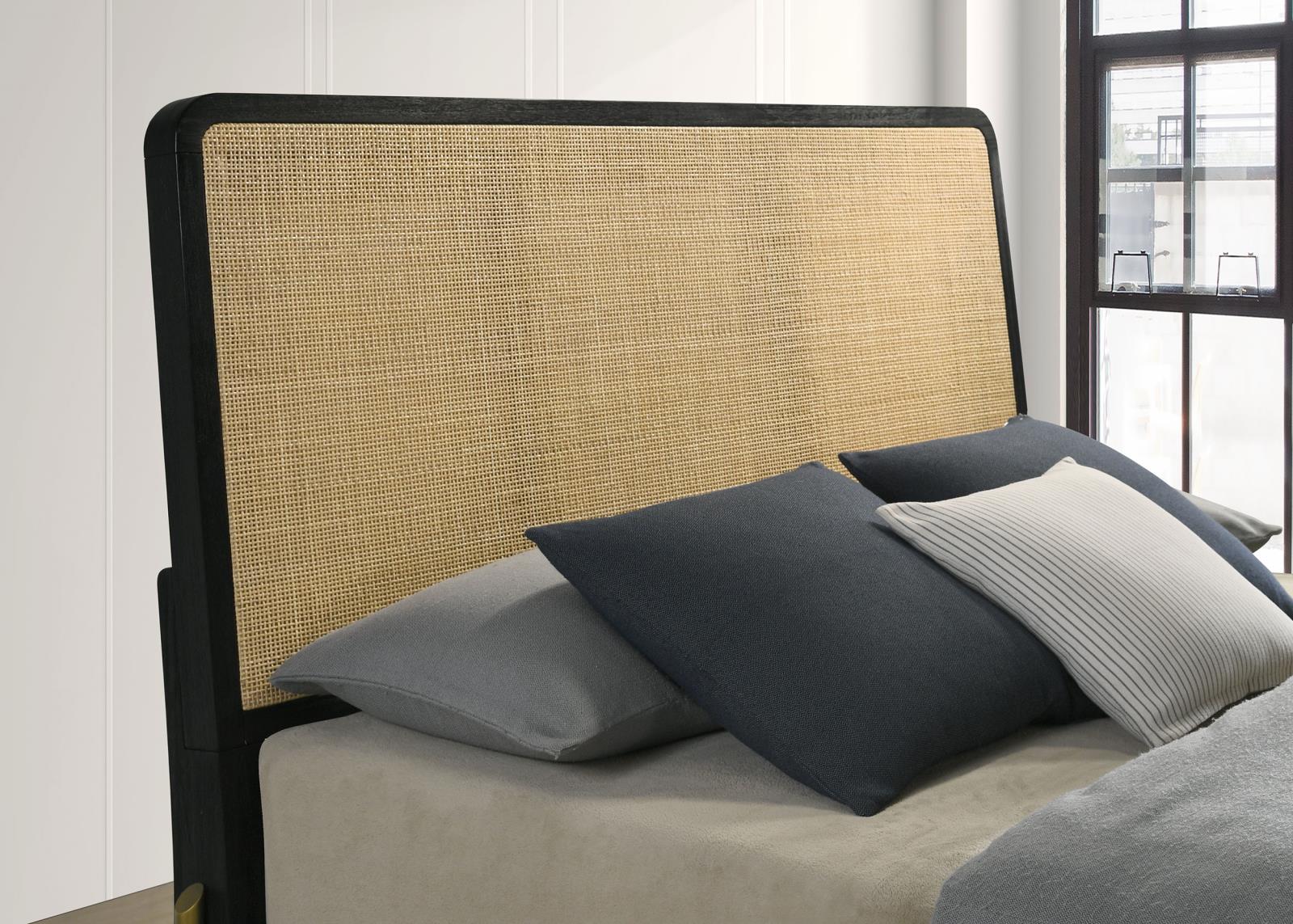 Arini Black/Natural 5-Piece Eastern King Bedroom Set - Image 16