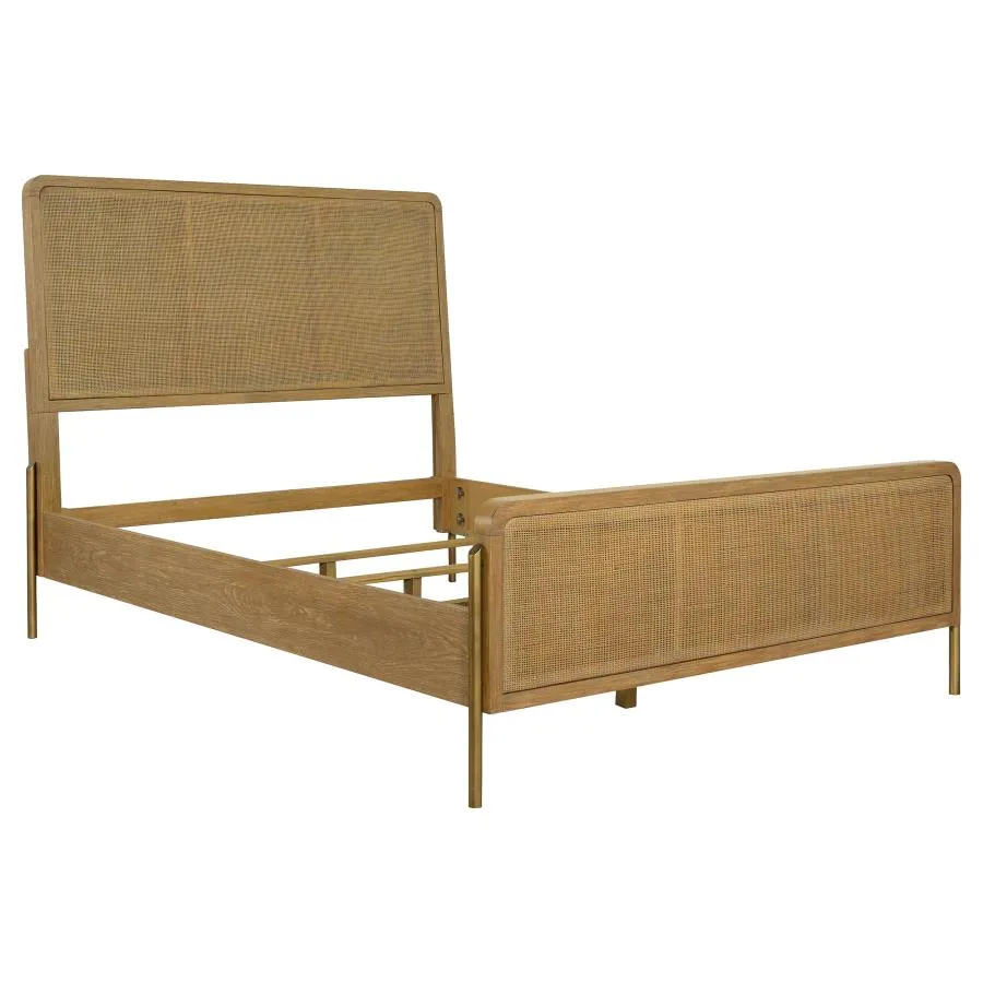 Arini Sand Wash 5-Piece Upholstered Eastern King Bedroom Set - Image 3