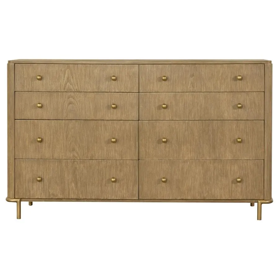 Arini Sand Wash 5-Piece Upholstered Eastern King Bedroom Set - Image 8
