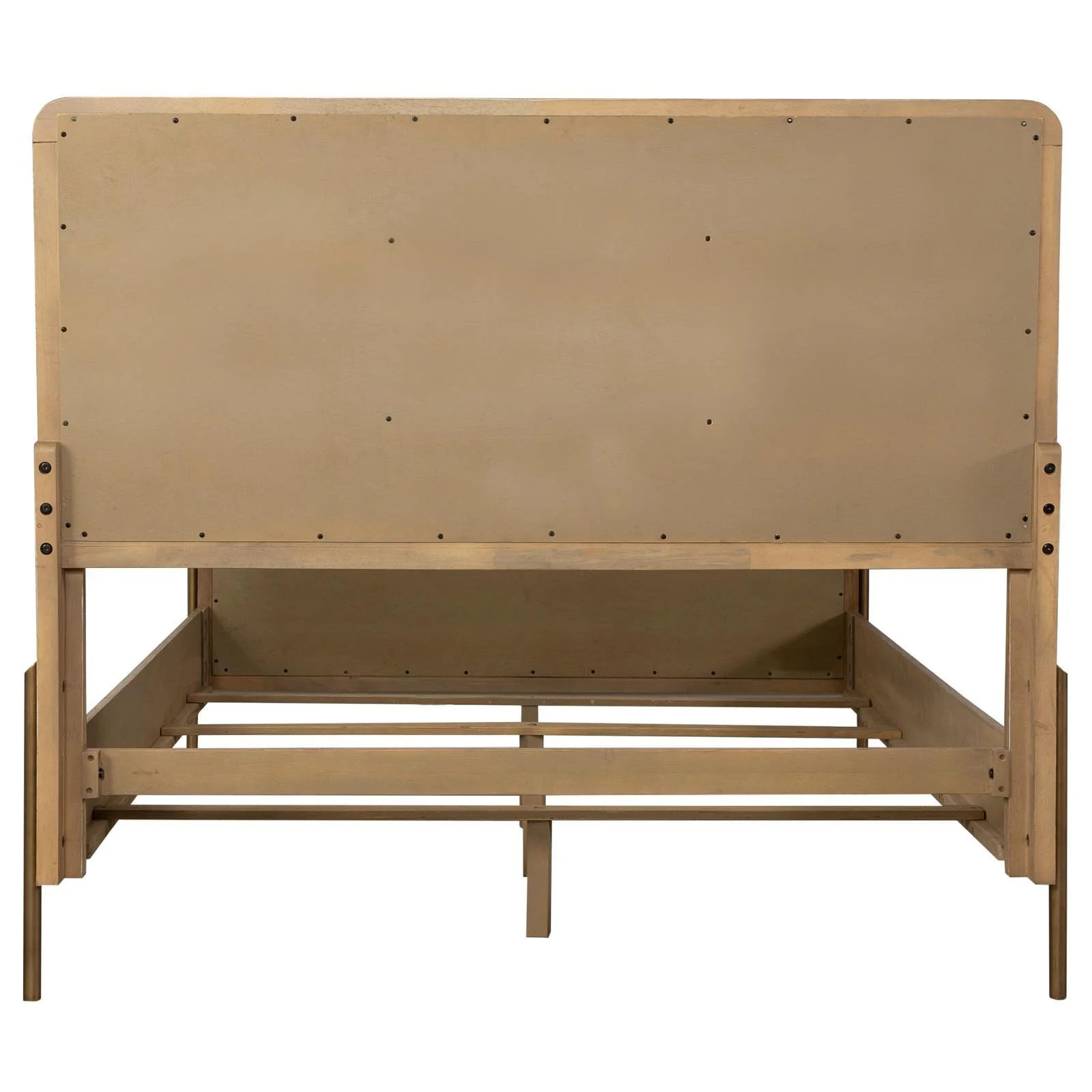 Arini Sand Wash/Natural Cane Upholstered Eastern King Panel Bed - Image 8