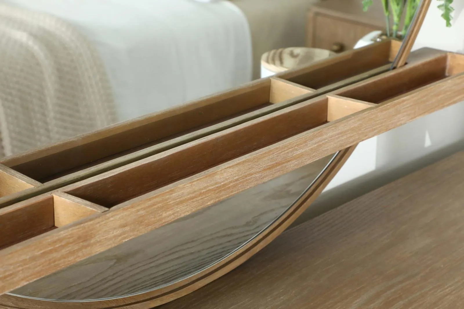Arini Sand Wash Round Dresser Mirror - Image 3
