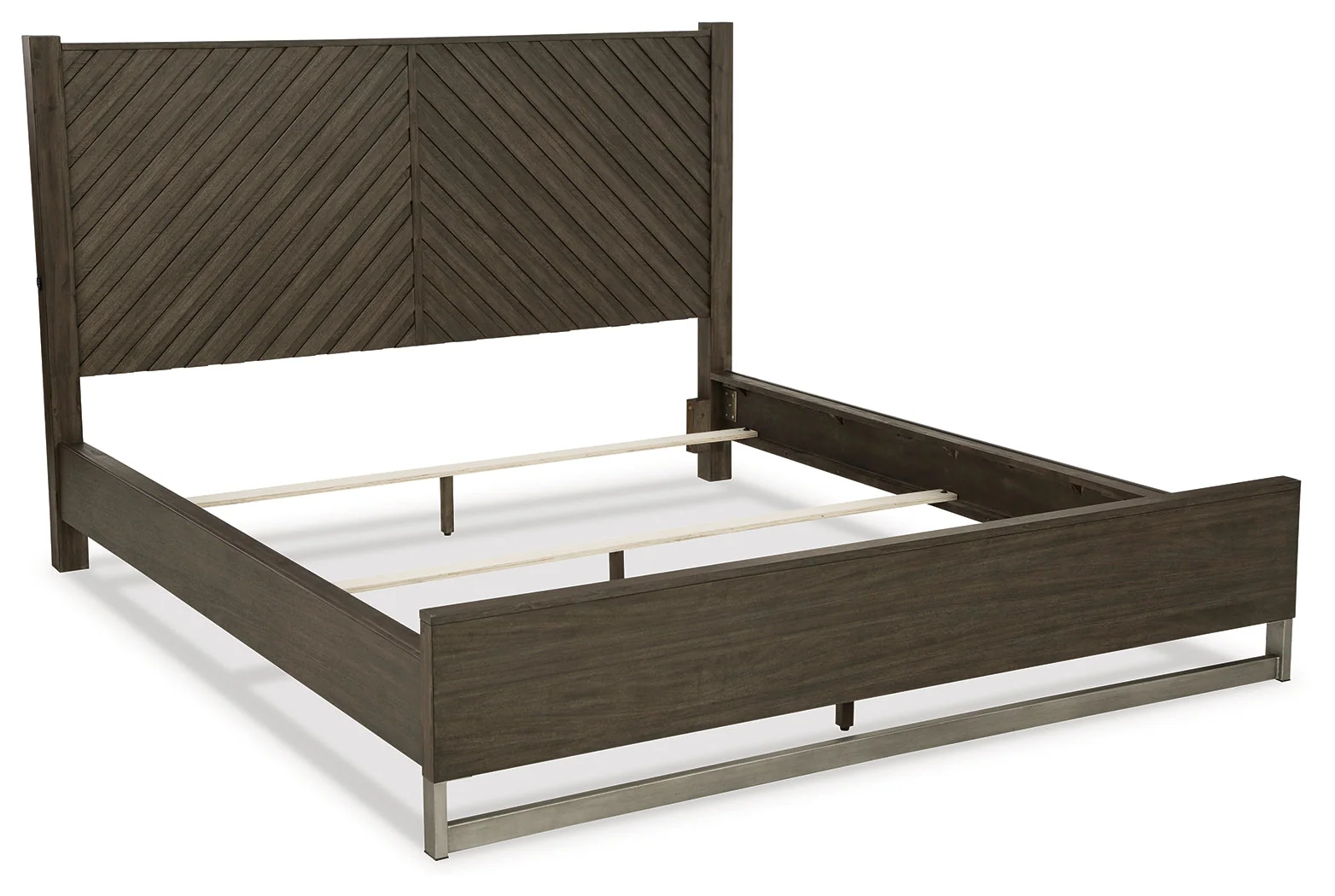 Arkenton Grayish Brown California King Panel Bed - Image 3