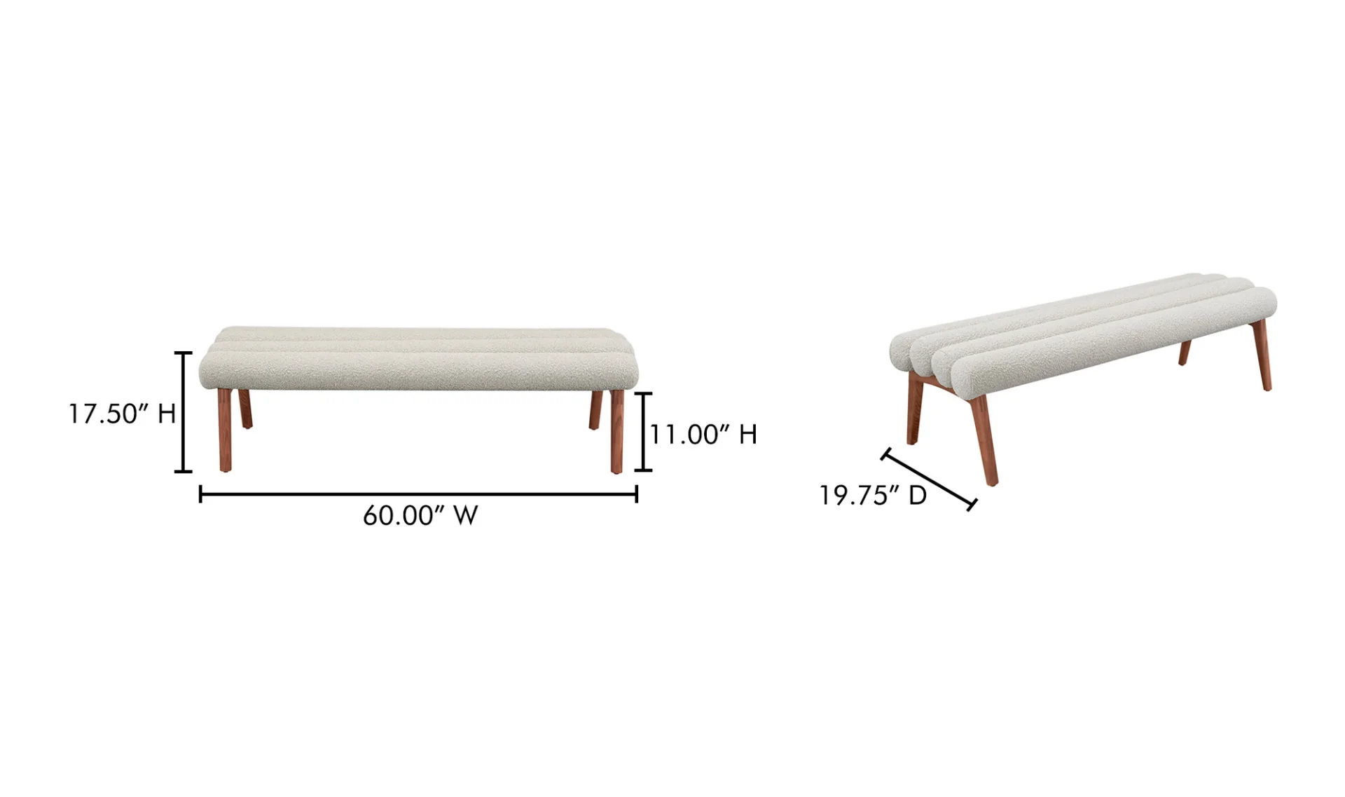Arlo Bench - Off White - Image 6