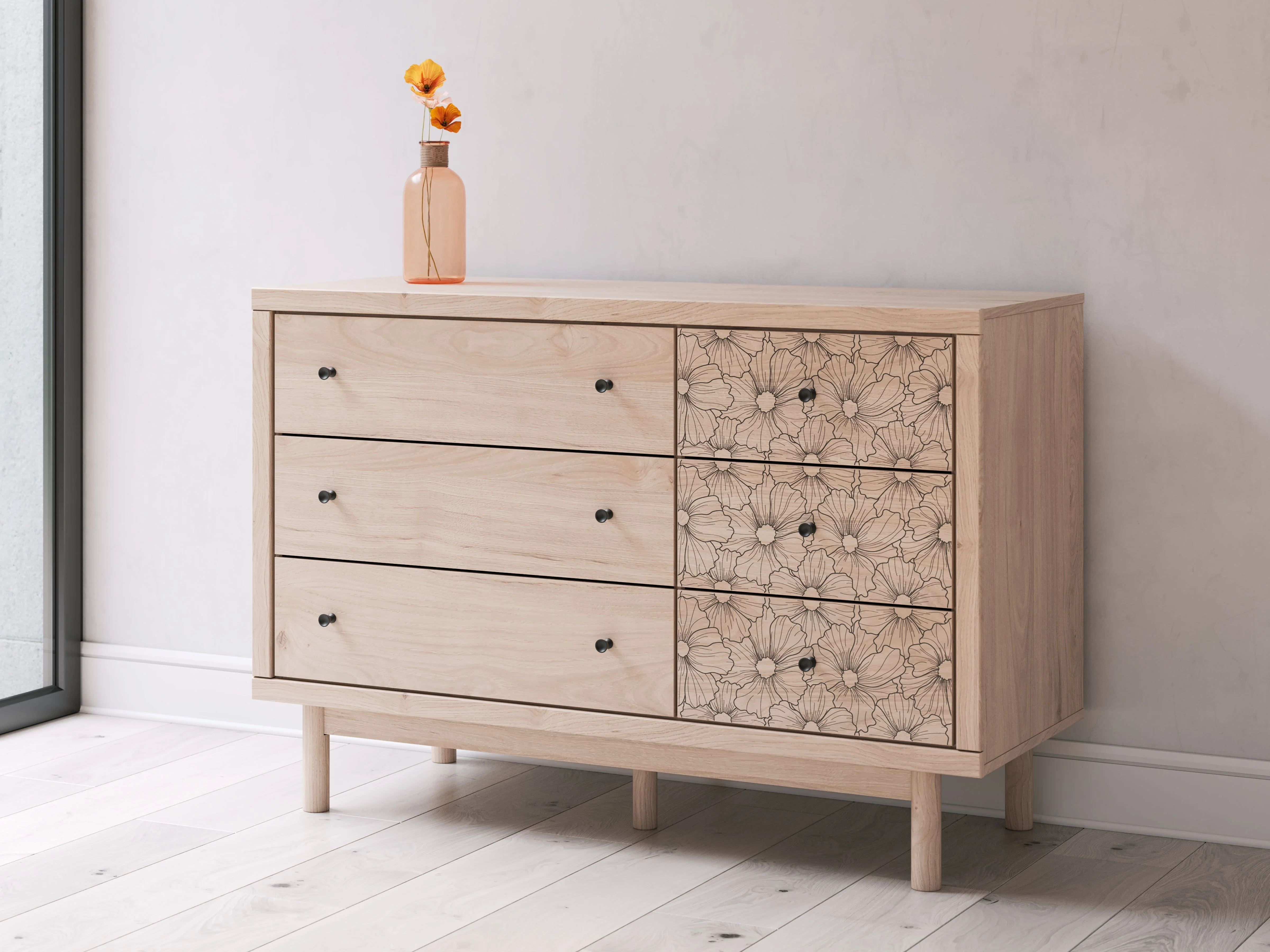 Arloster Tan Dresser