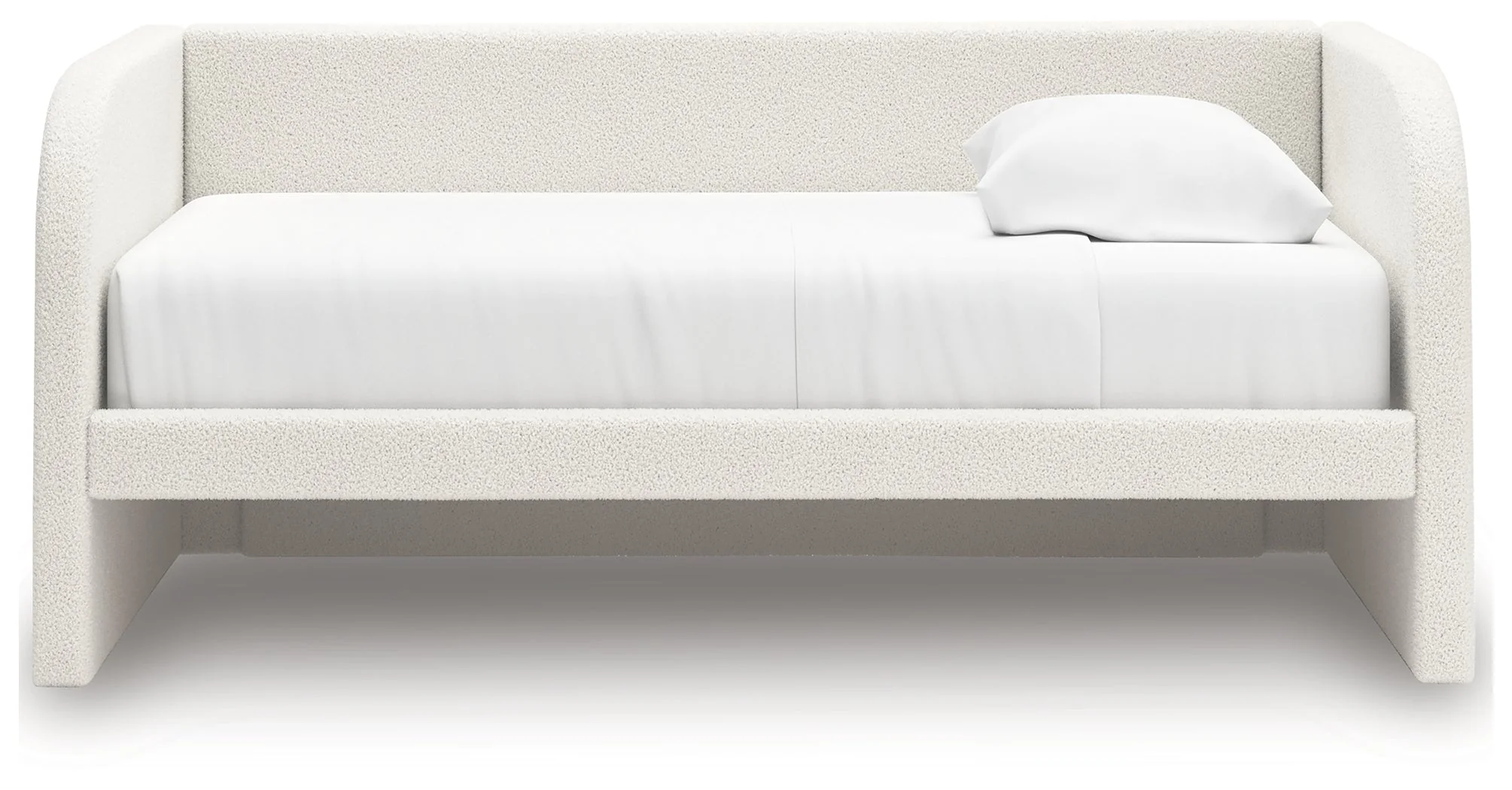 Arloster Tan/White Twin Upholstered Day Bed - Image 5