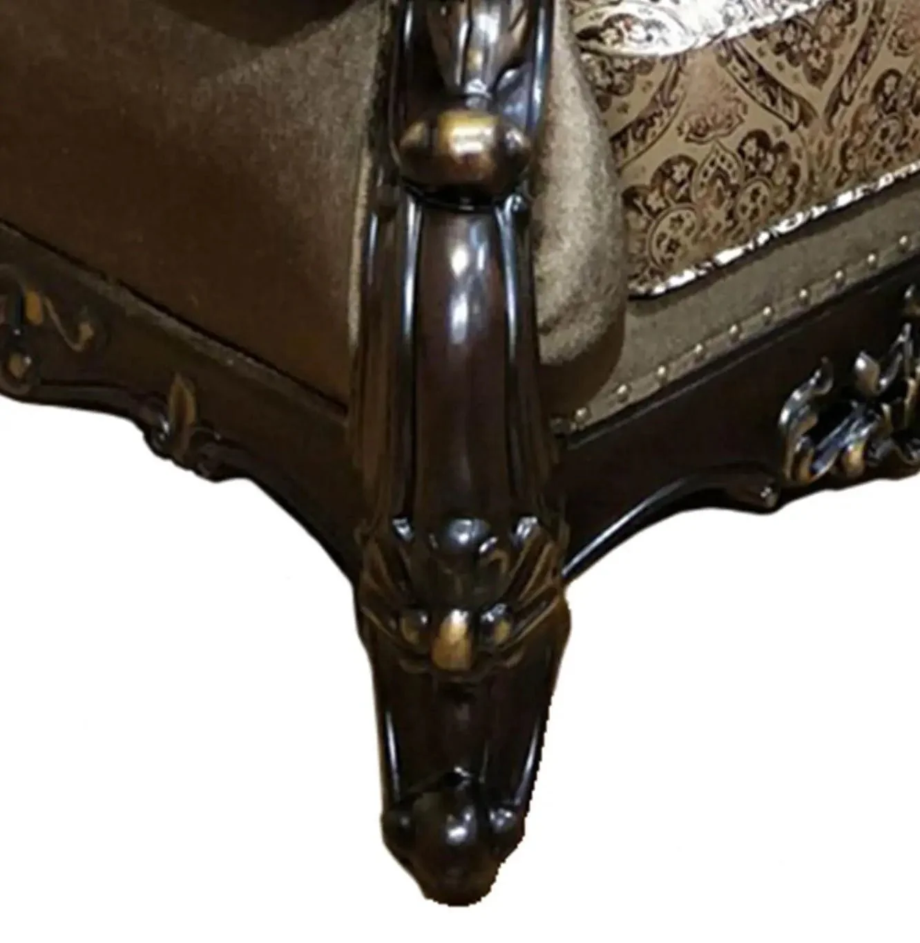 Aroma Cherry Finish Wood Traditional Style Chair - Image 4
