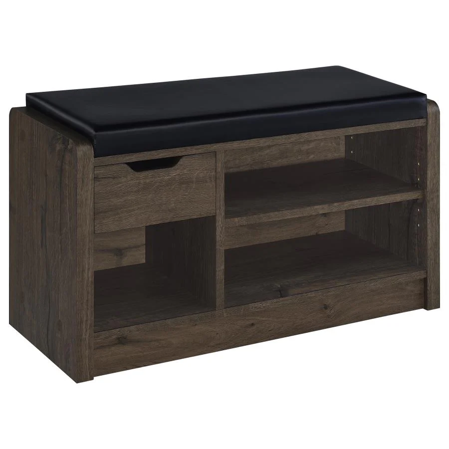 Arrington Smoked Oak Storage Bench - Image 2