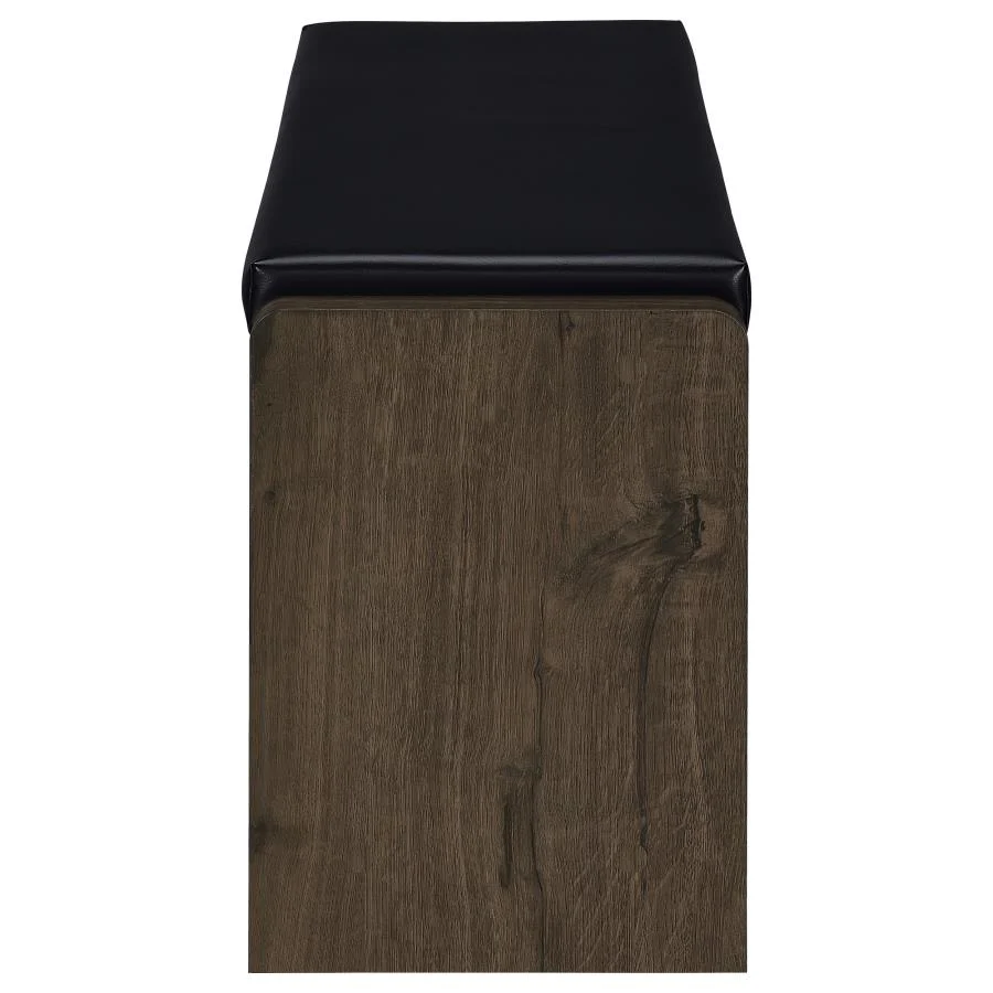 Arrington Smoked Oak Storage Bench - Image 5