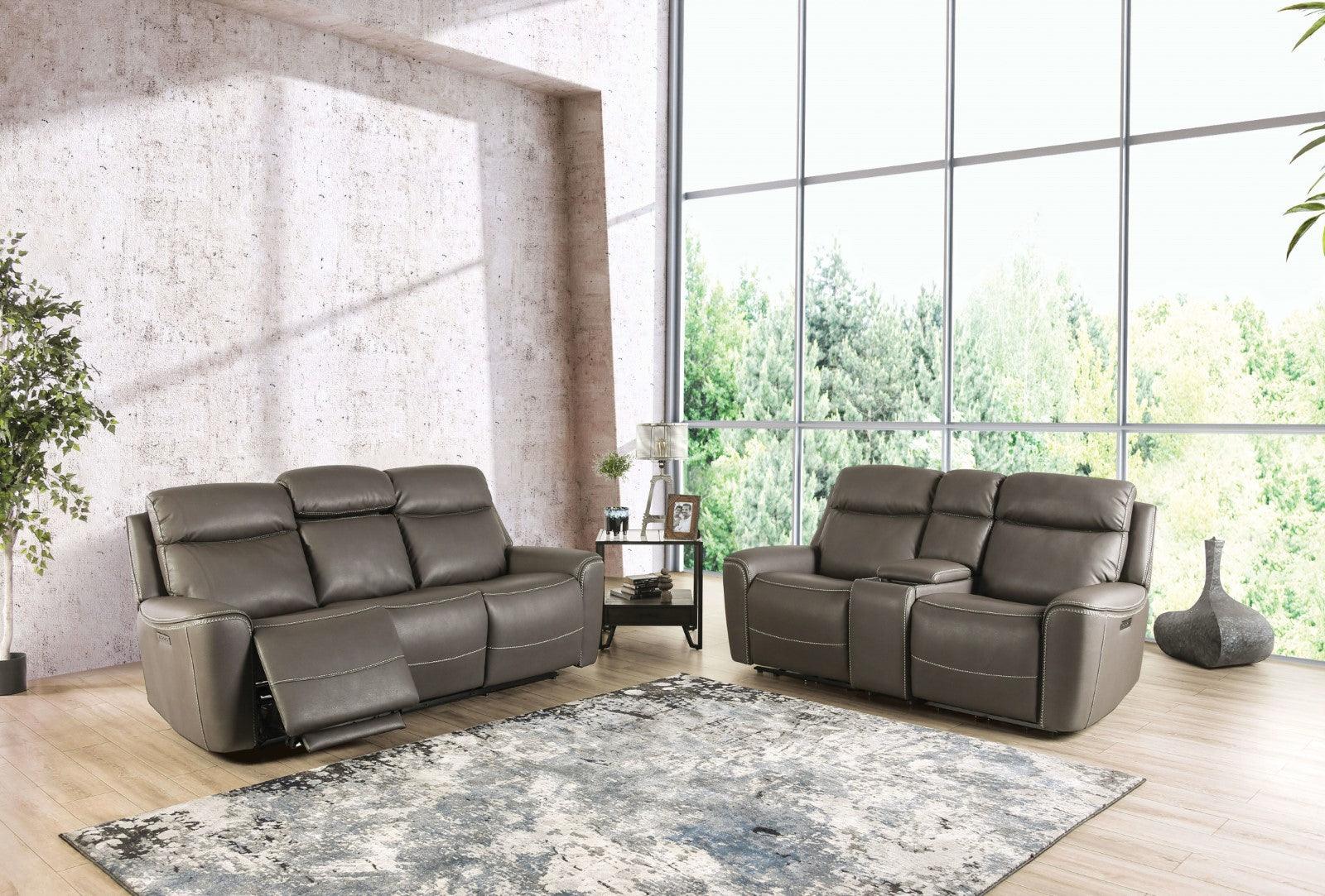 Artemia Gray Power Reclining Loveseat - Image 2