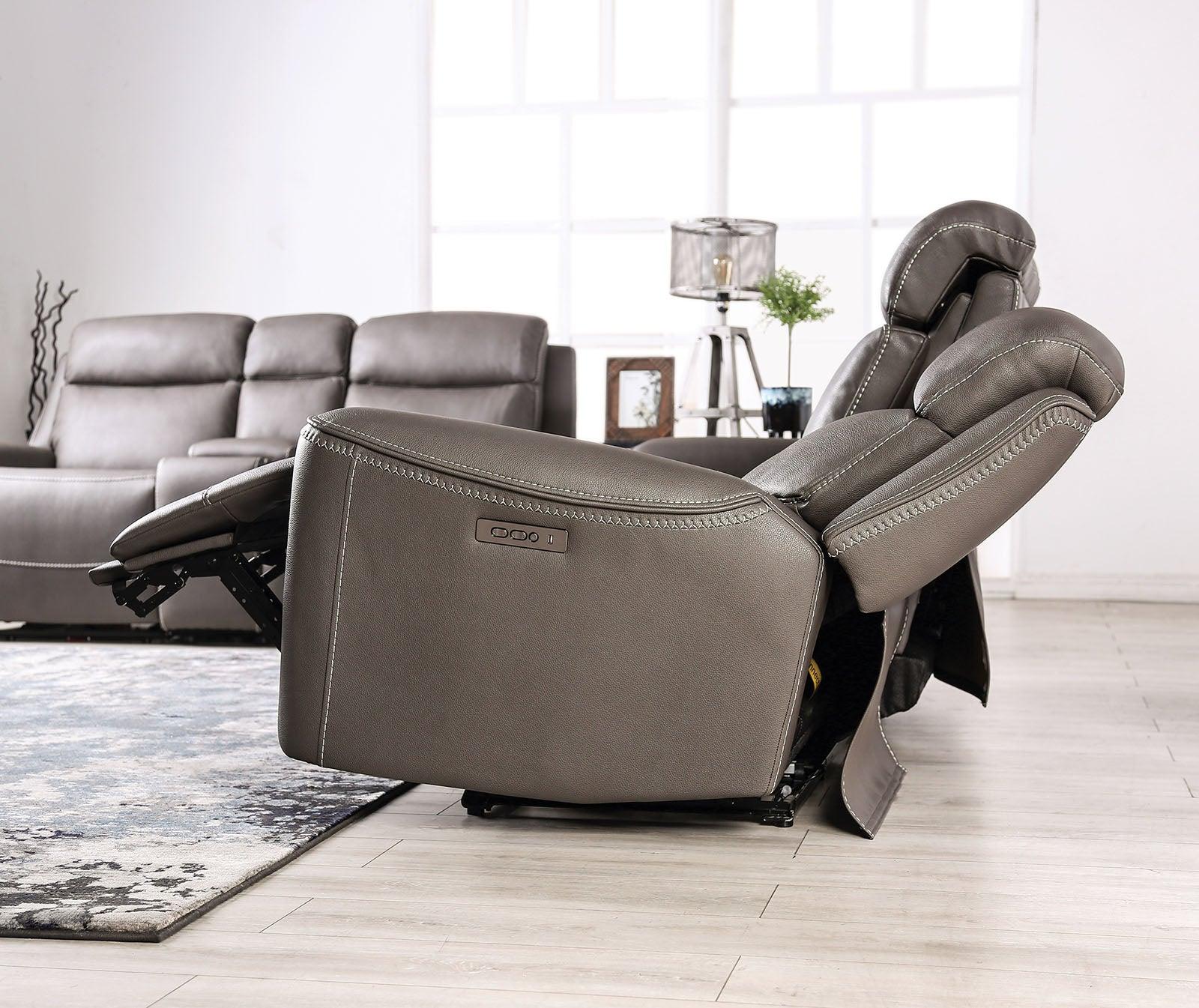 Artemia Gray Power Reclining Loveseat - Image 3