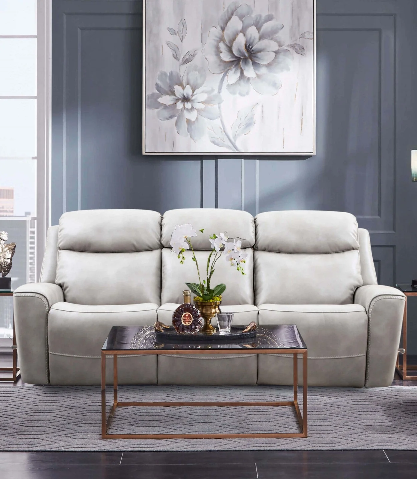 Artemia Light Taupe Power Reclining Sofa & Loveseat - Image 3