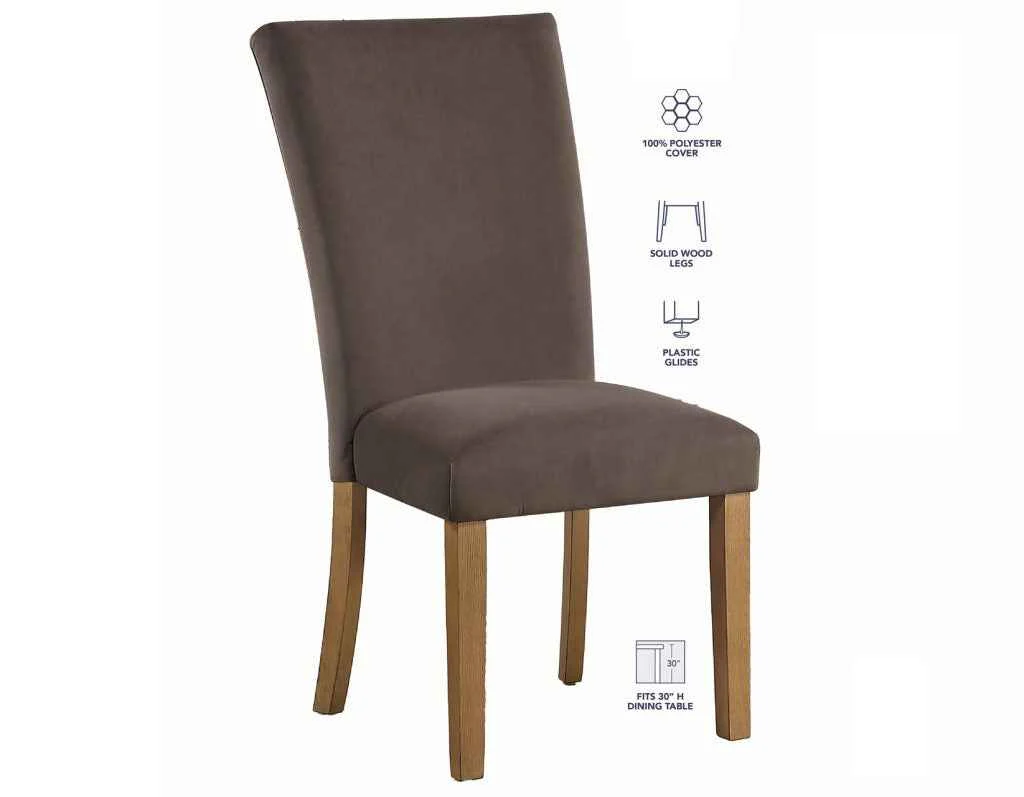 Artemis Brown Velvet Side Chair - Image 7