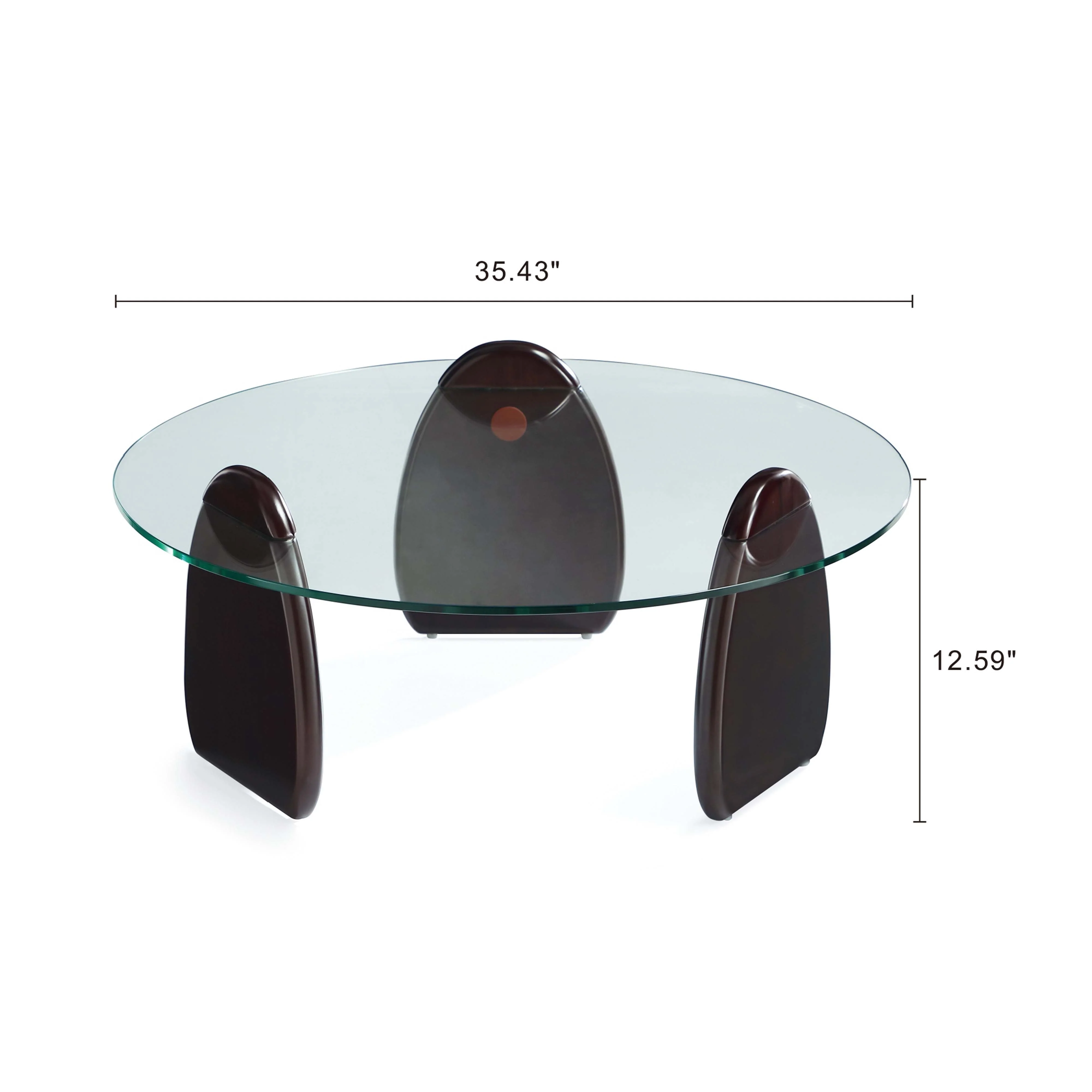 Artesia Coffee Table and End Table in Dark Walnut (set of 2) - Image 3