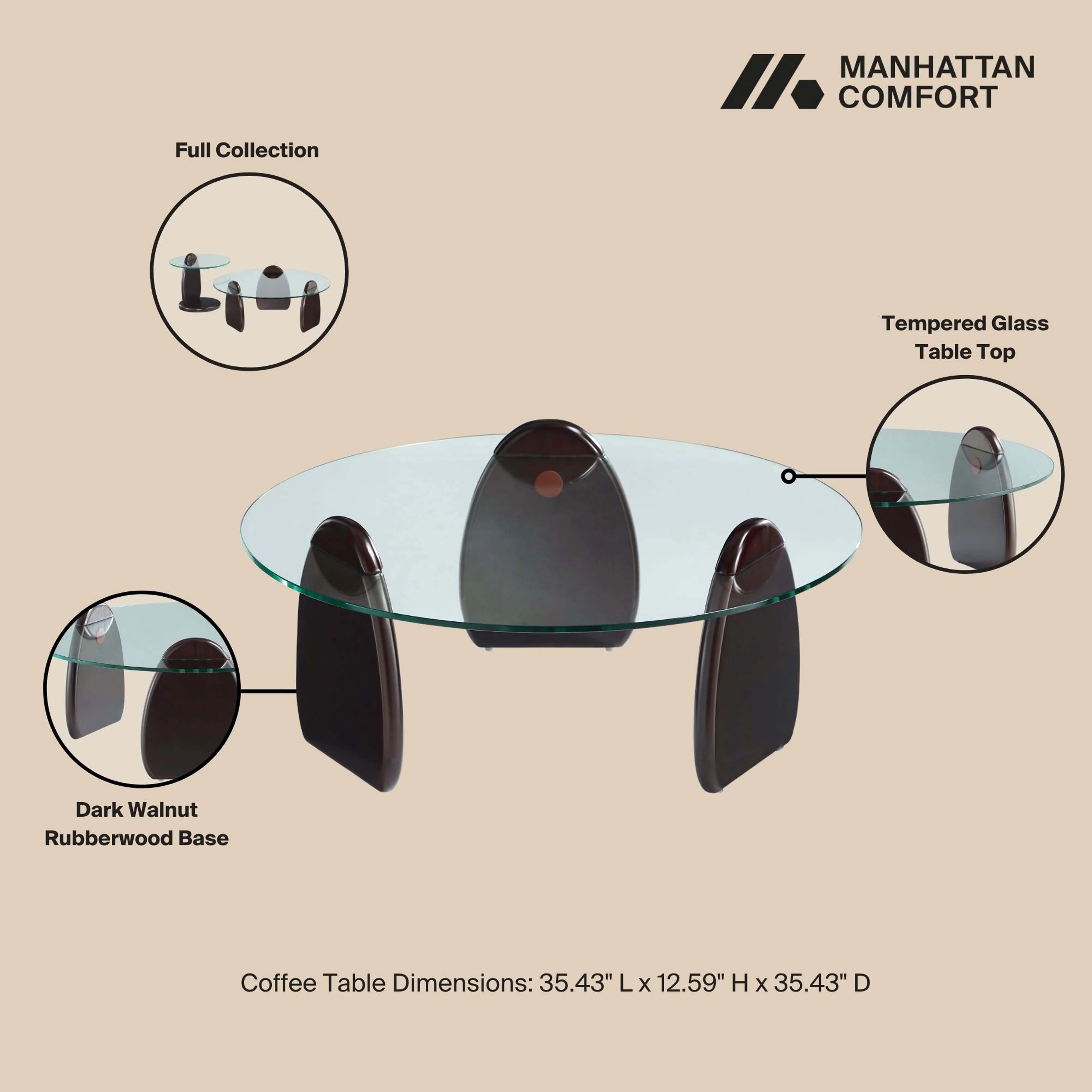 Artesia Coffee Table in Dark Walnut - Image 4