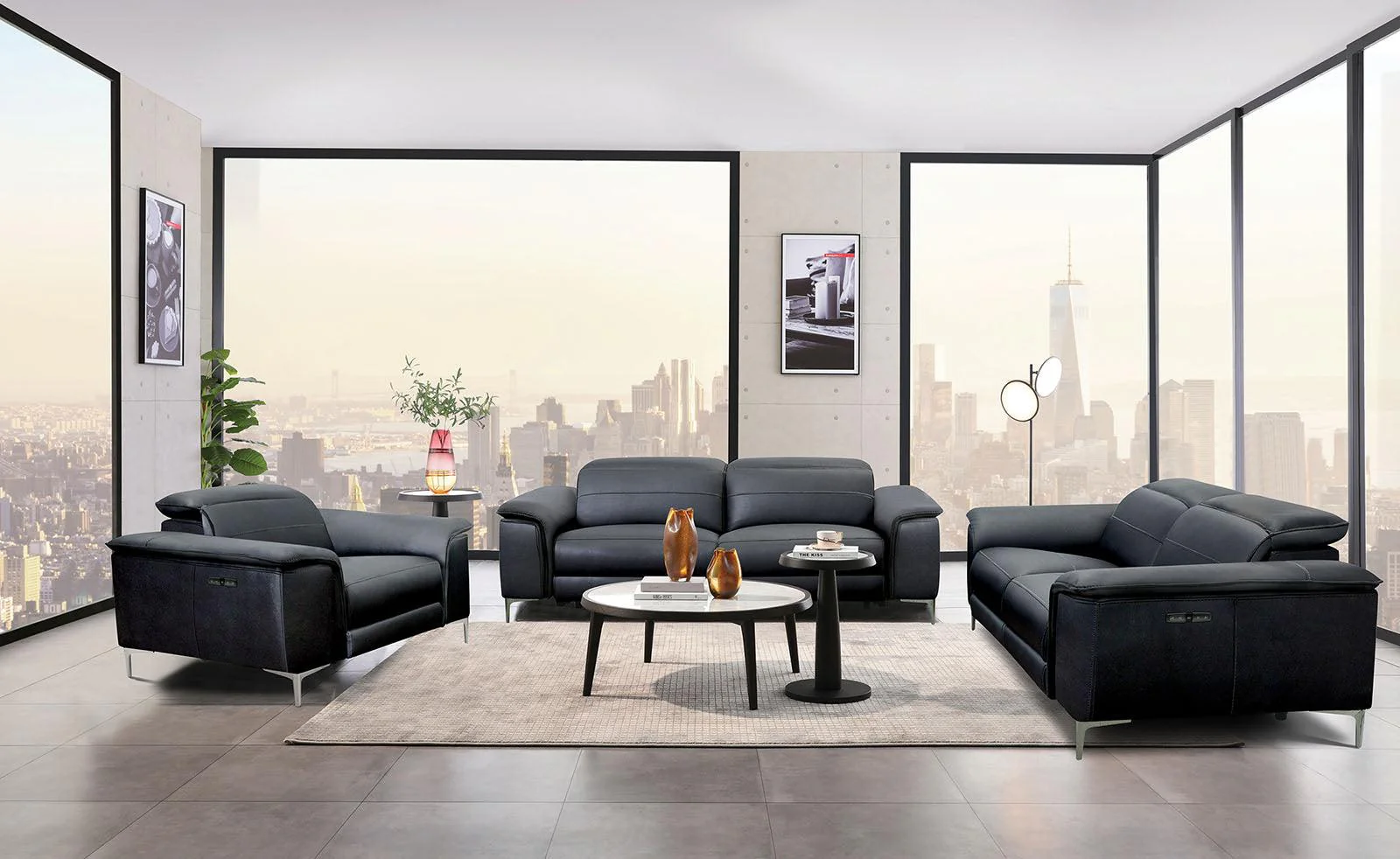 Ascona Black Power Sofa - Image 5