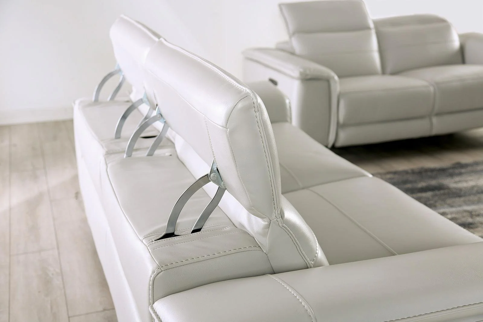 Ascona Light Taupe Power Sofa - Image 4