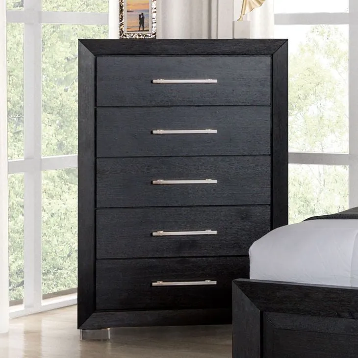 Ashbourne Black 5-Piece Queen Bedroom Set - Image 4