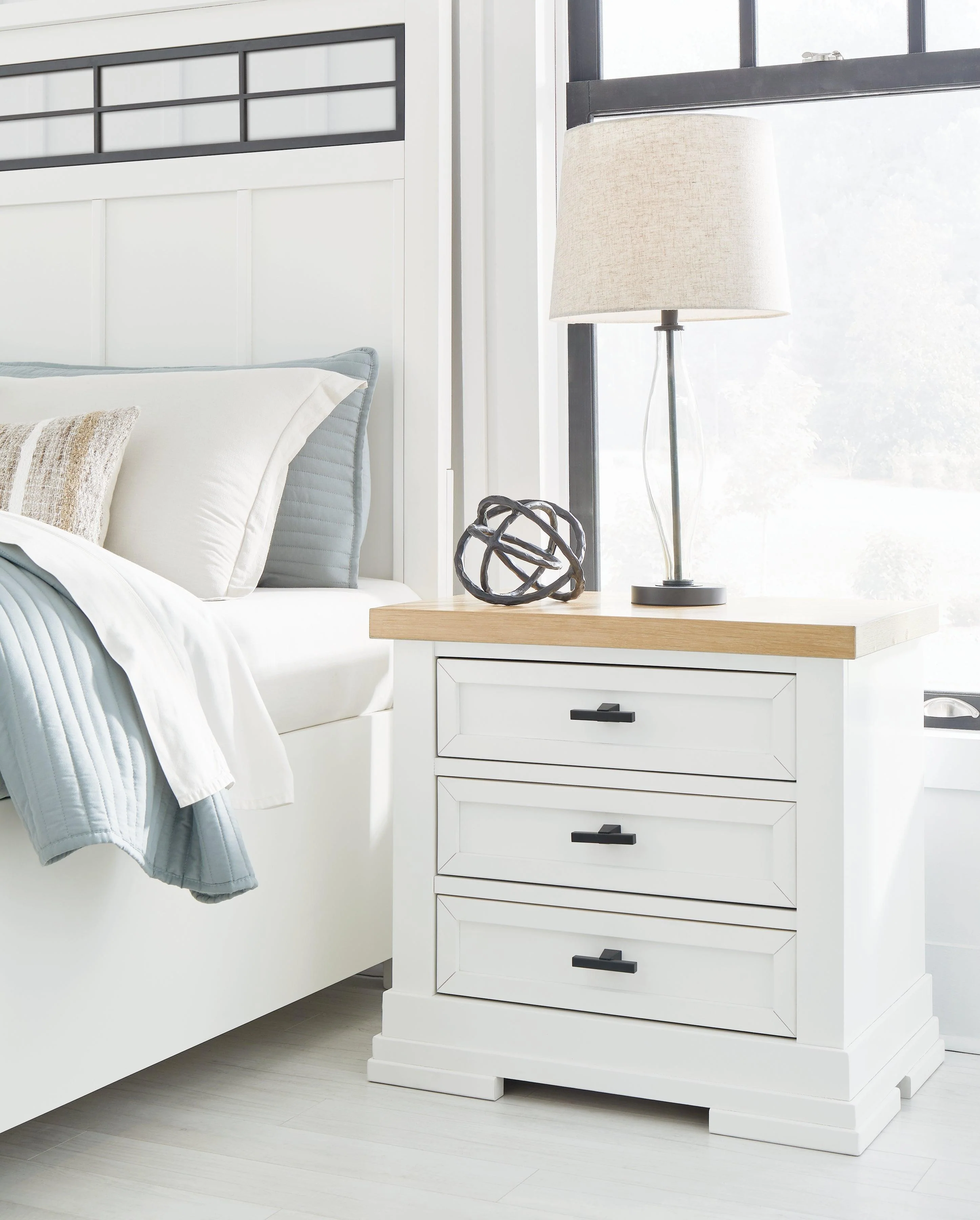 Ashbryn White/Natural Nightstand - Image 2
