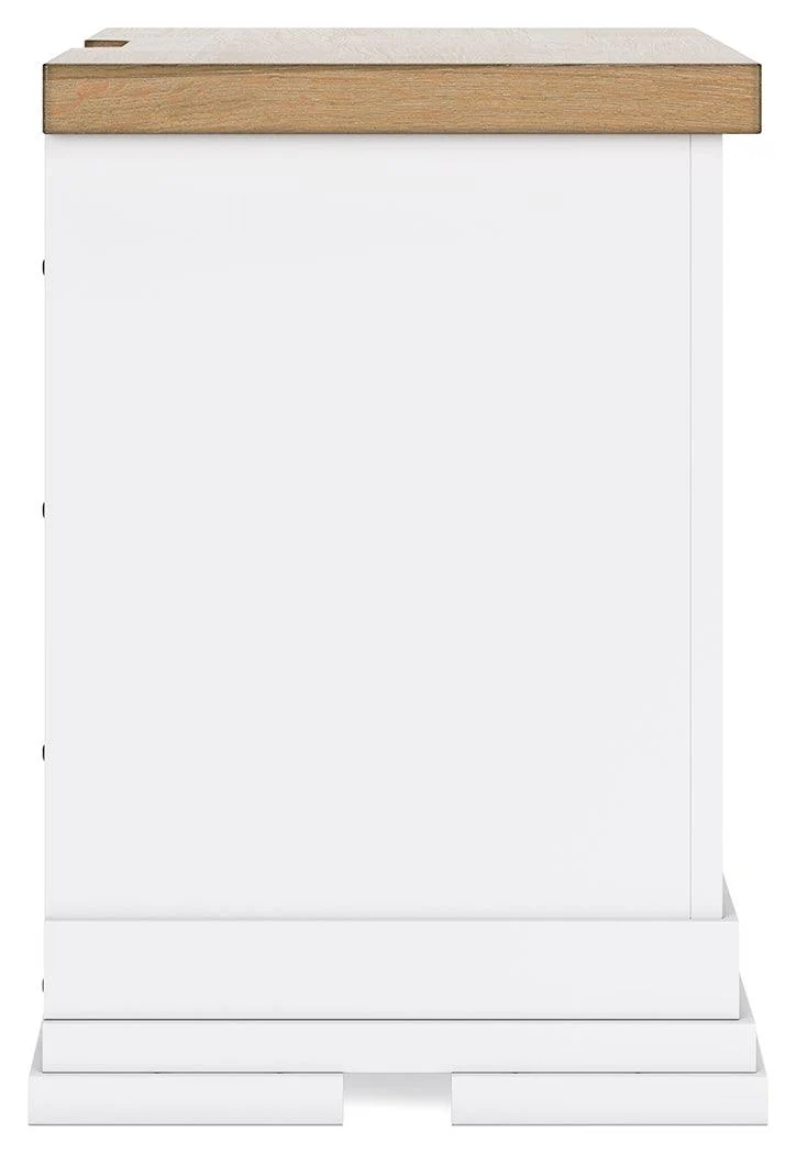 Ashbryn White/Natural Nightstand - Image 8
