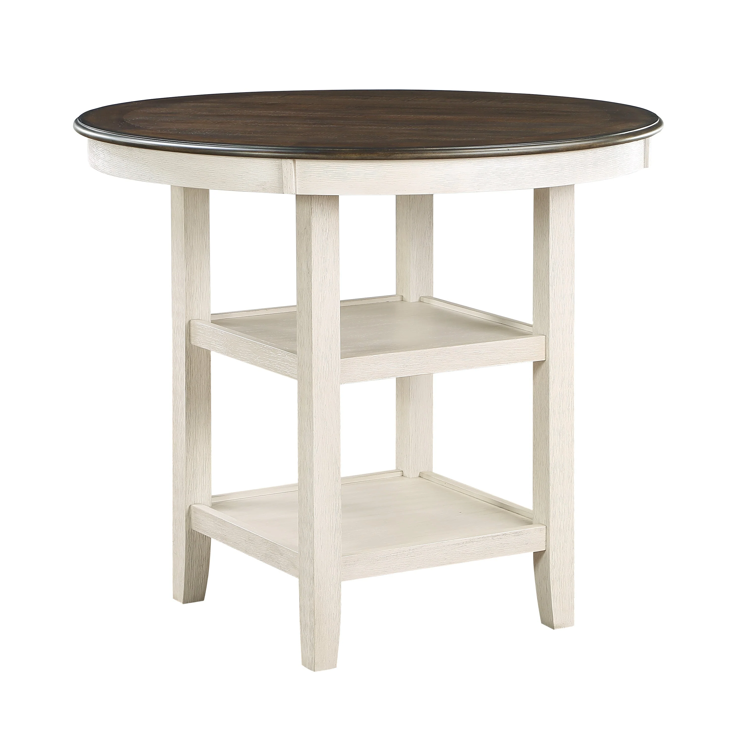 Asher Antique White/Brown Counter Height Set - Image 4