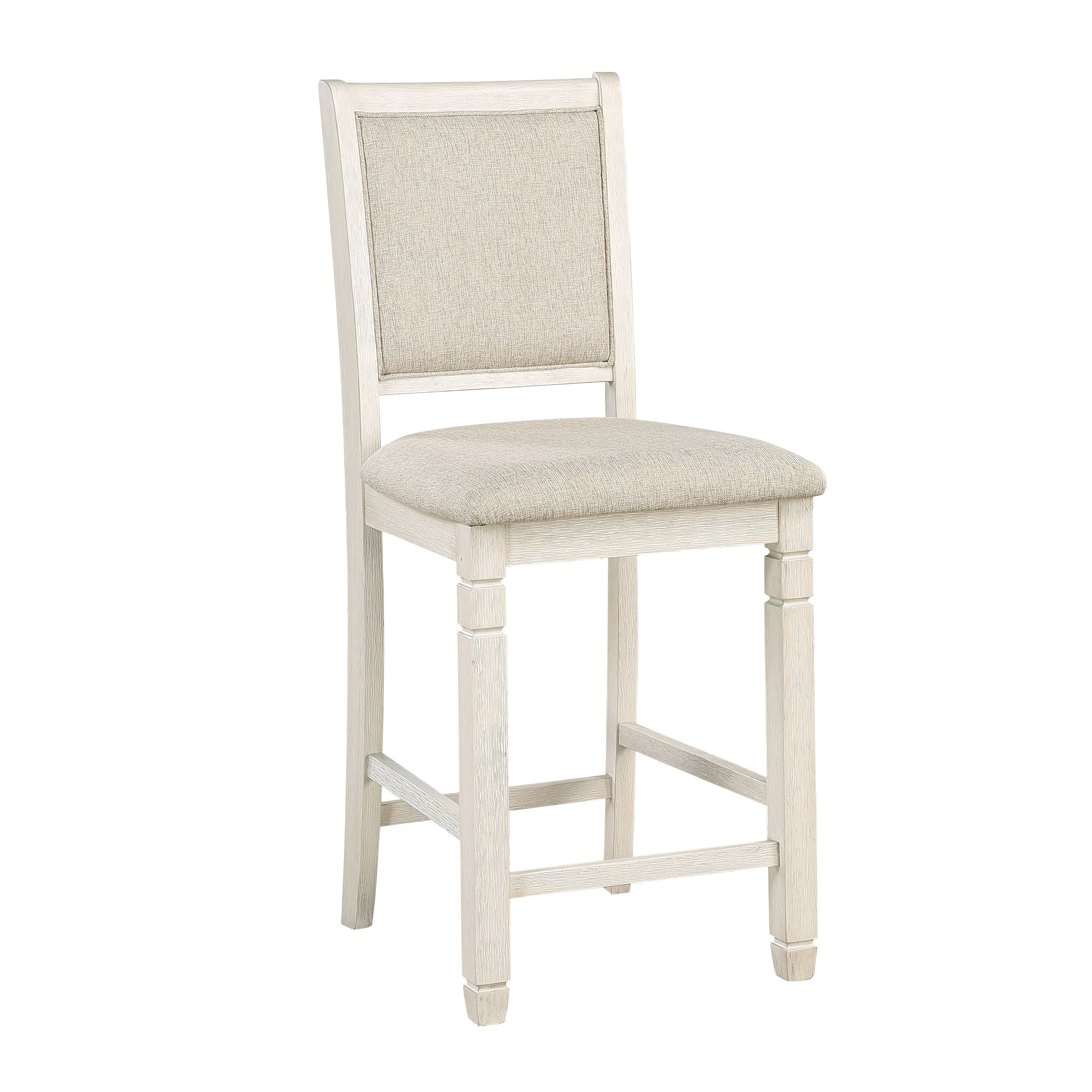 Asher Antique White/Brown Counter Height Set - Image 7